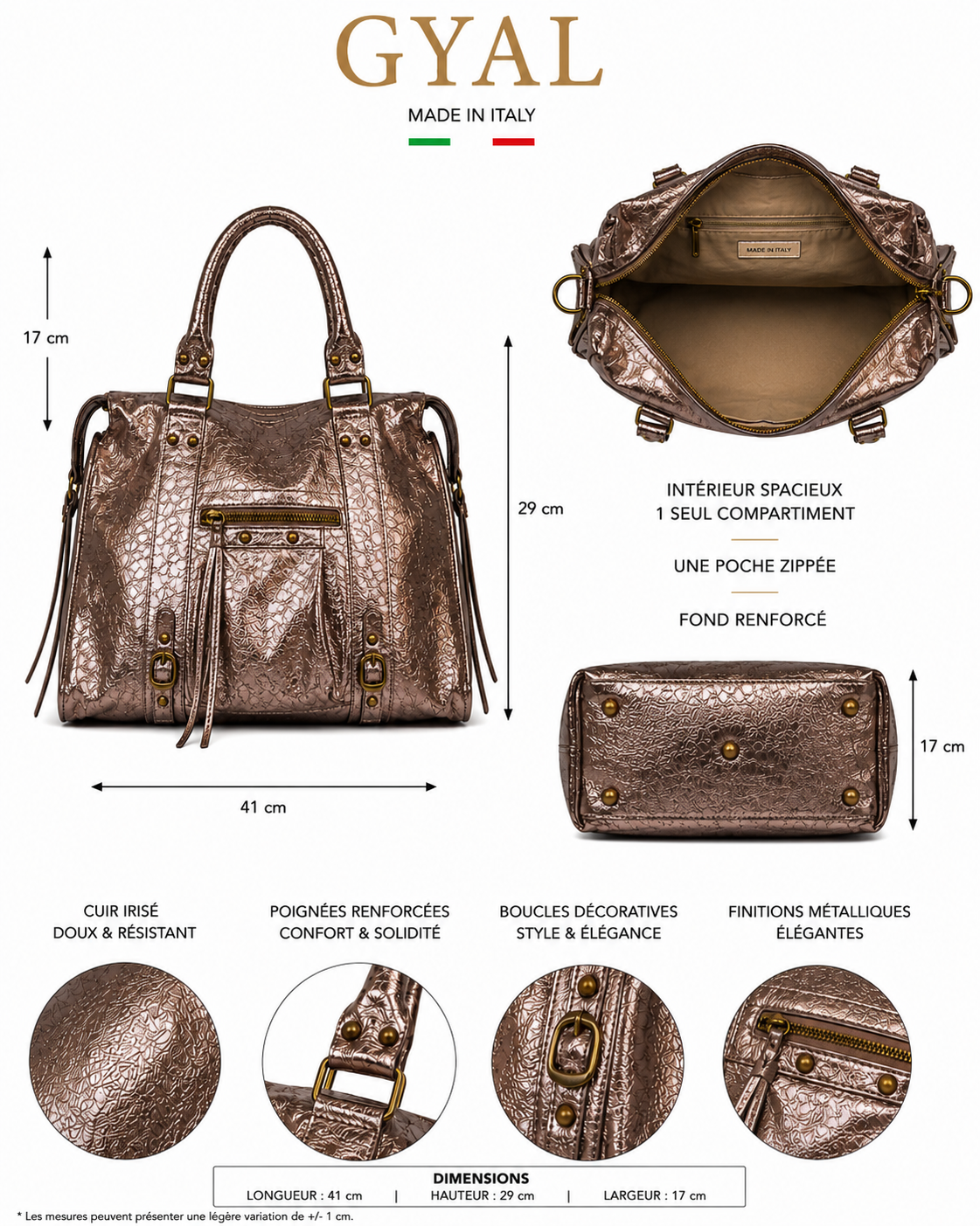 dimensions bronze tendance