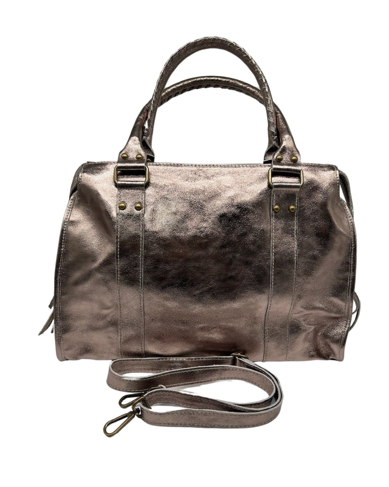 sac en cuir bronze