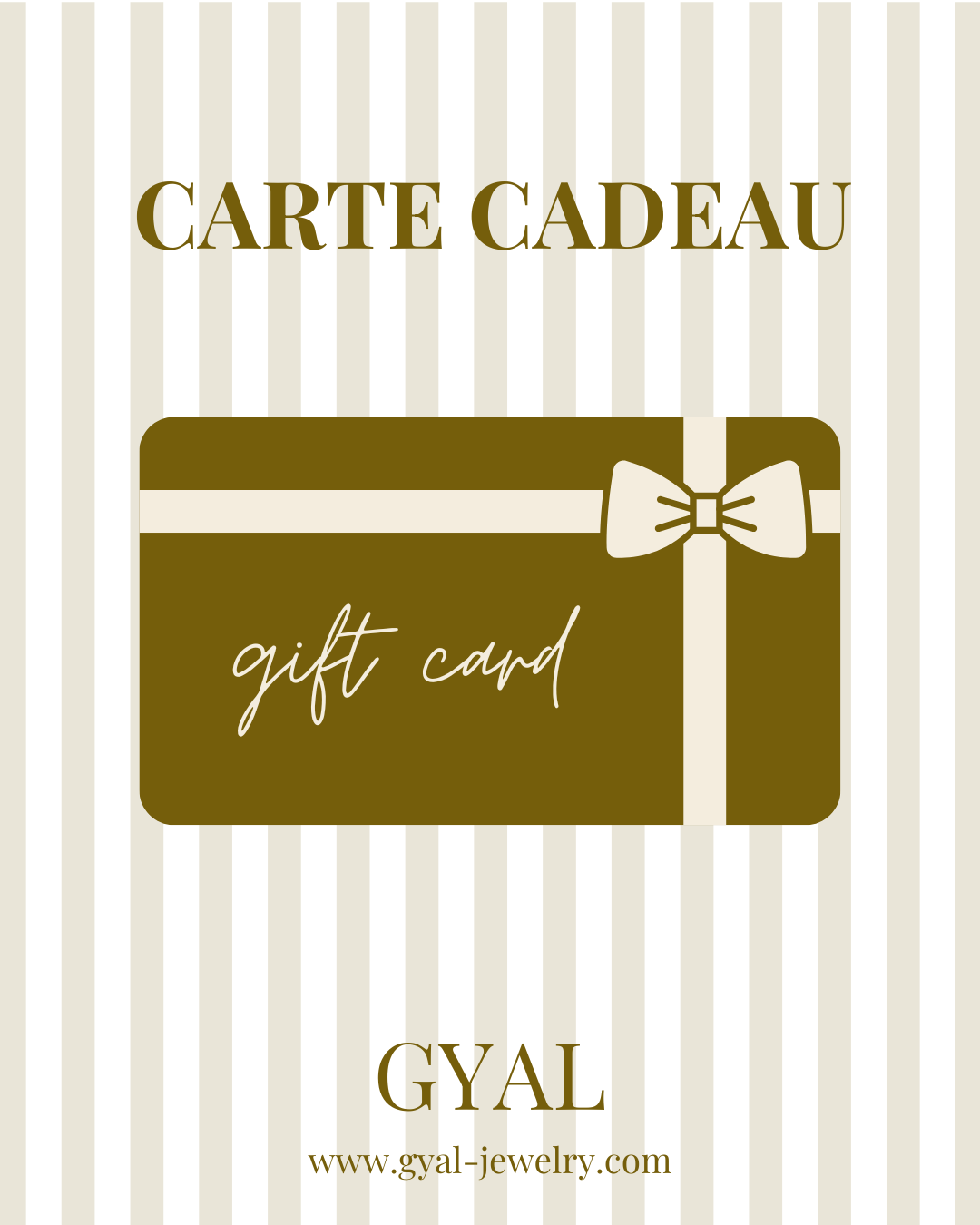 Carte Cadeau GYAL