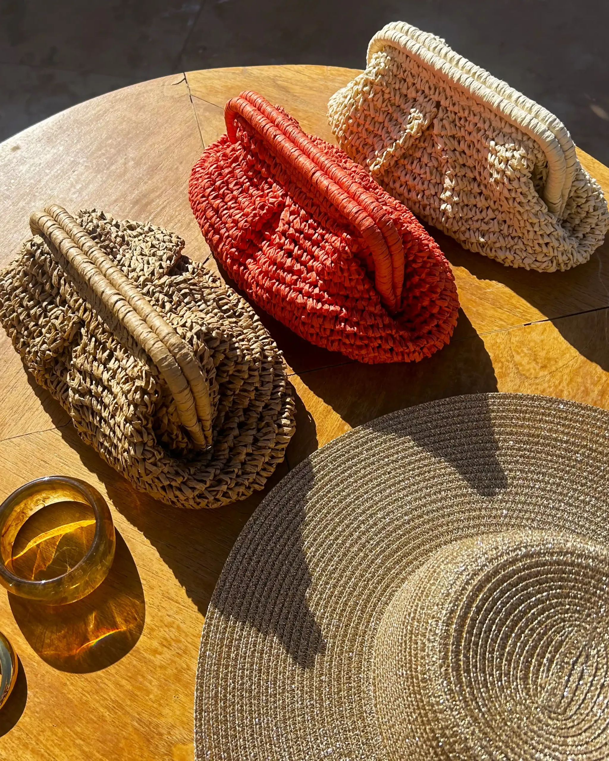 Pochette en crochet femme