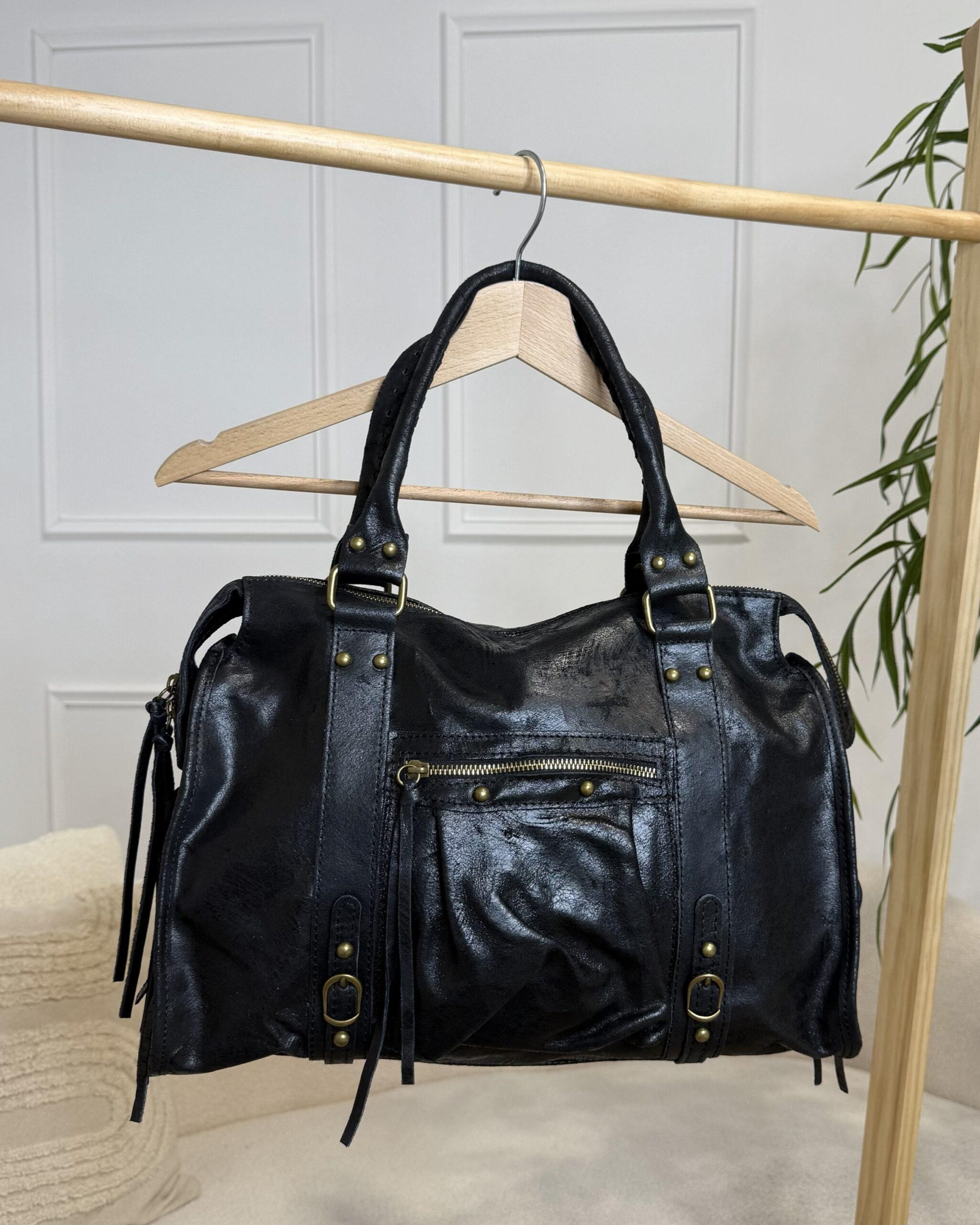 Sac à main mate noir tendance