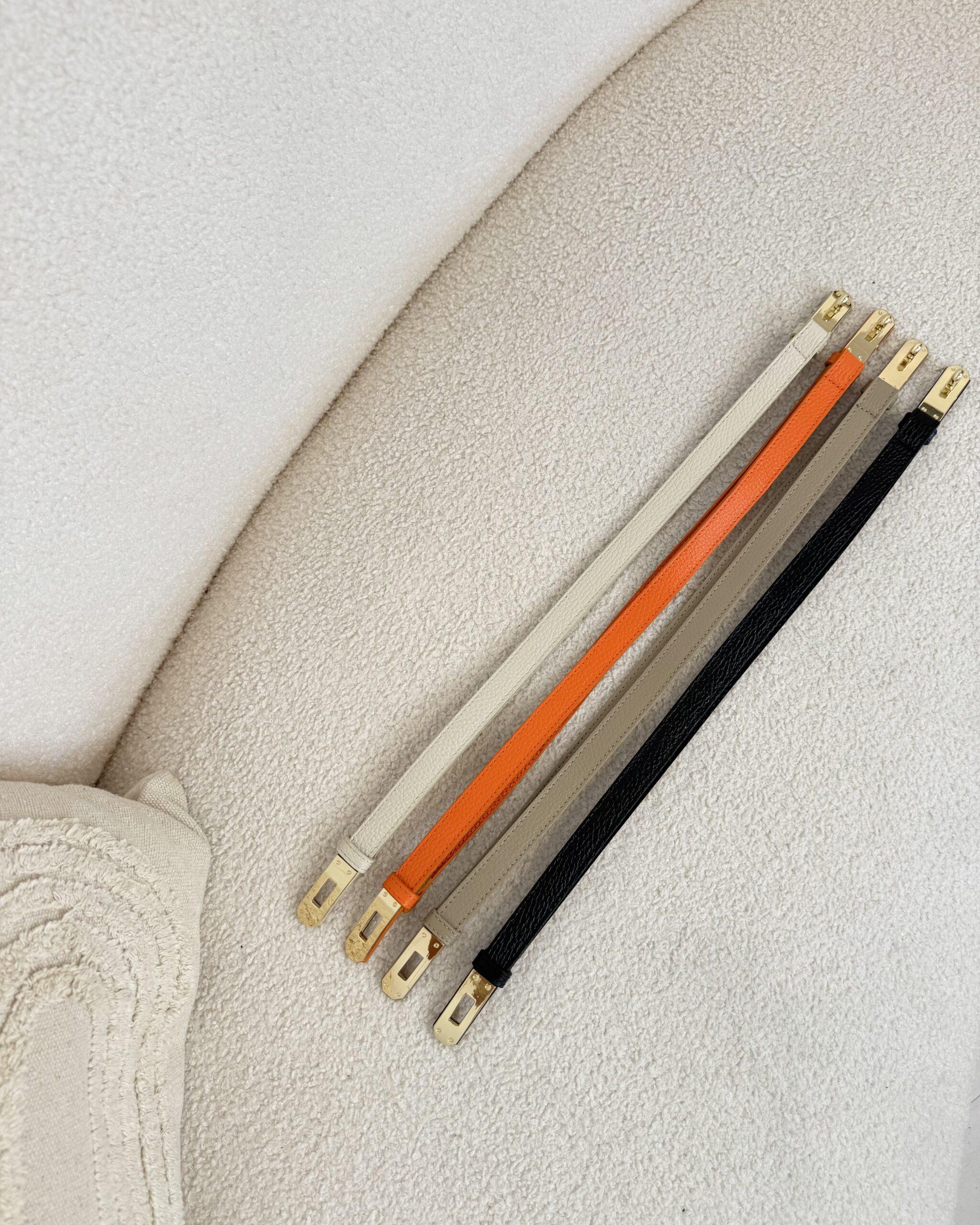 ceintures colorés à boucle doré femme