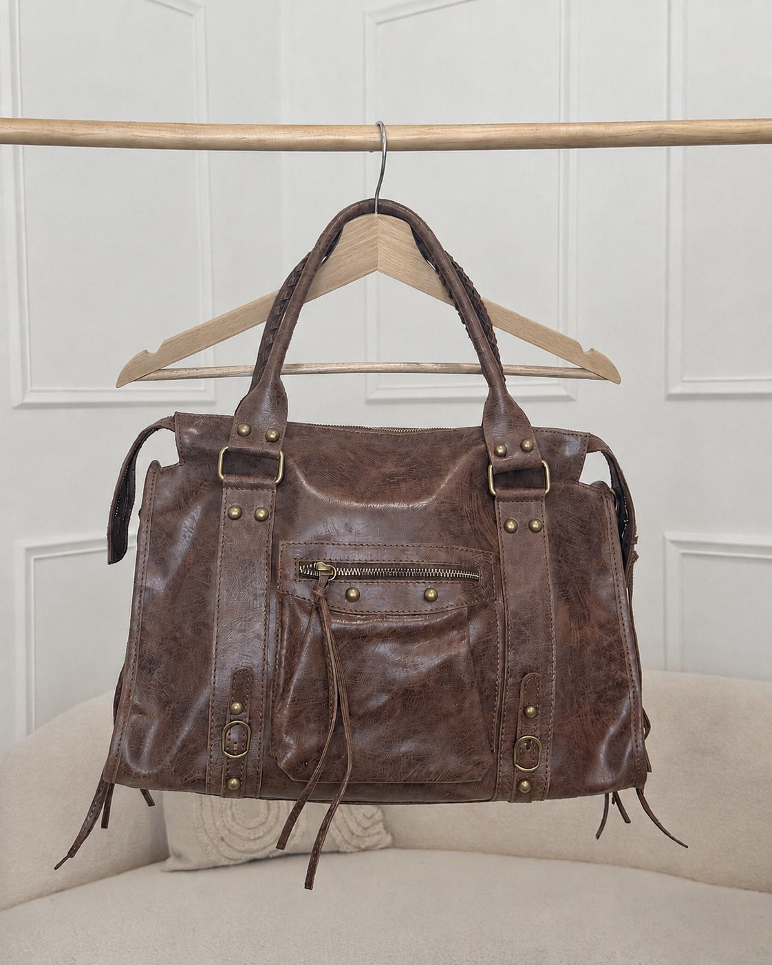sac en cuir mat femme