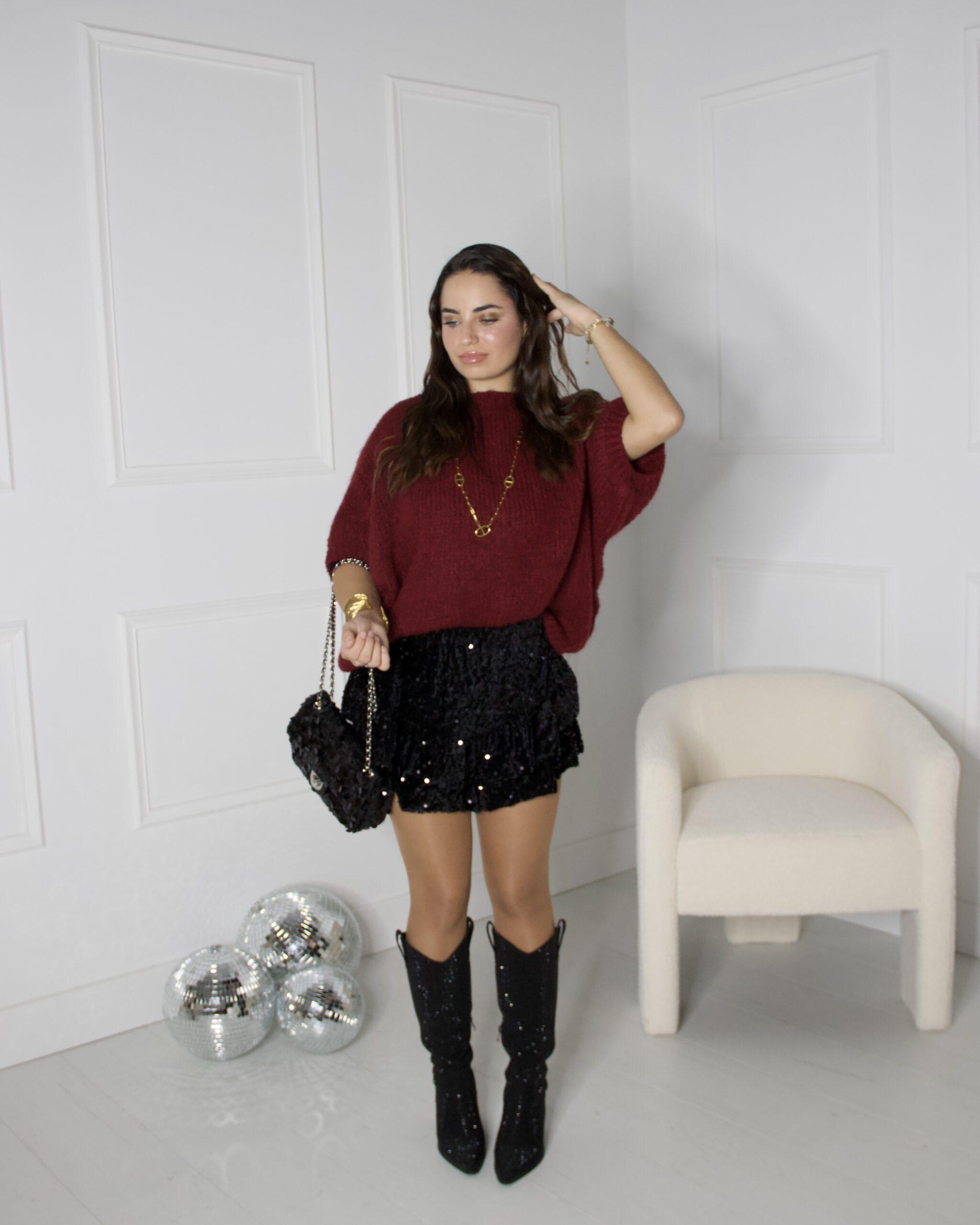 Jupe / short VELOURS noire