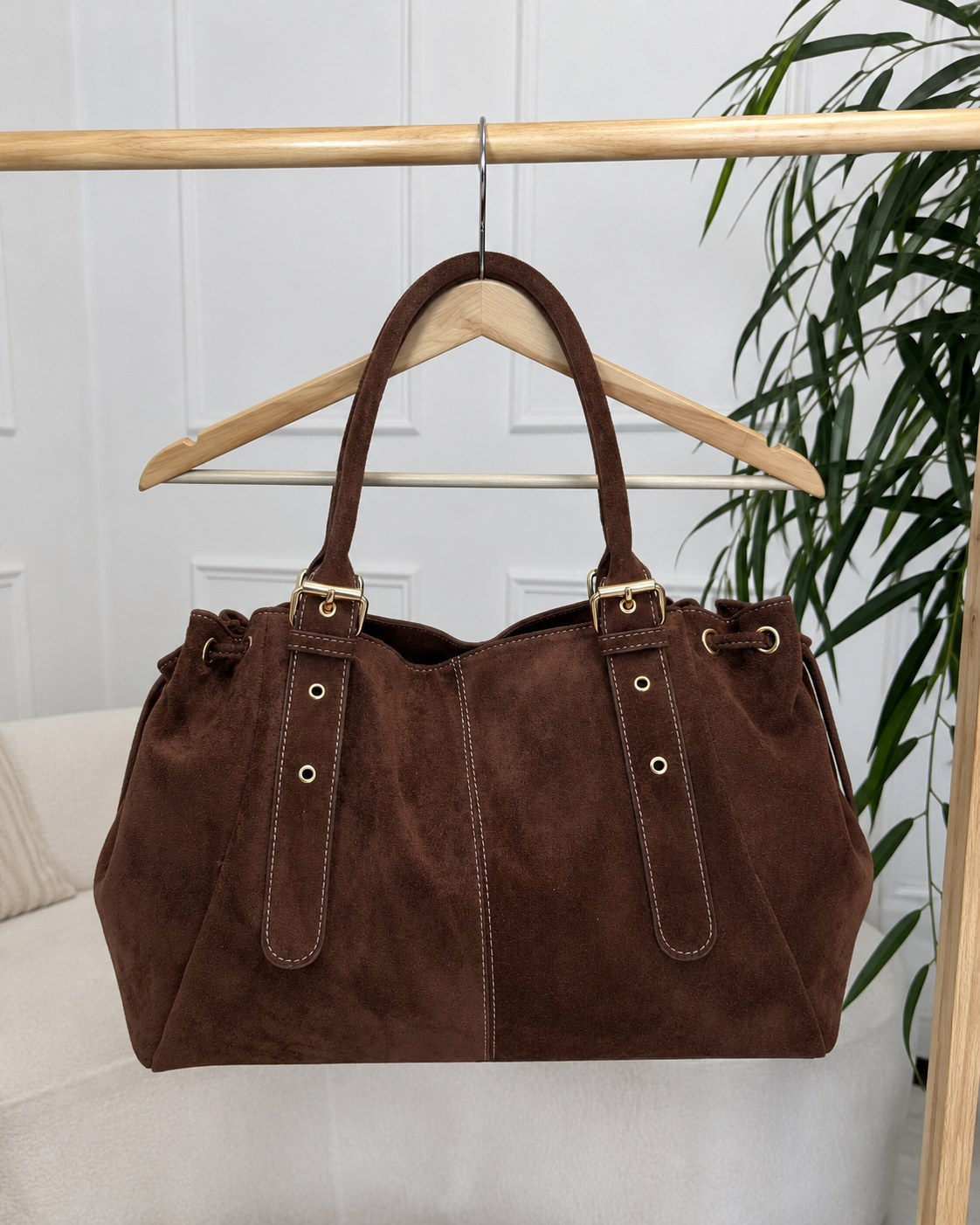 Sac SERENA suède marron