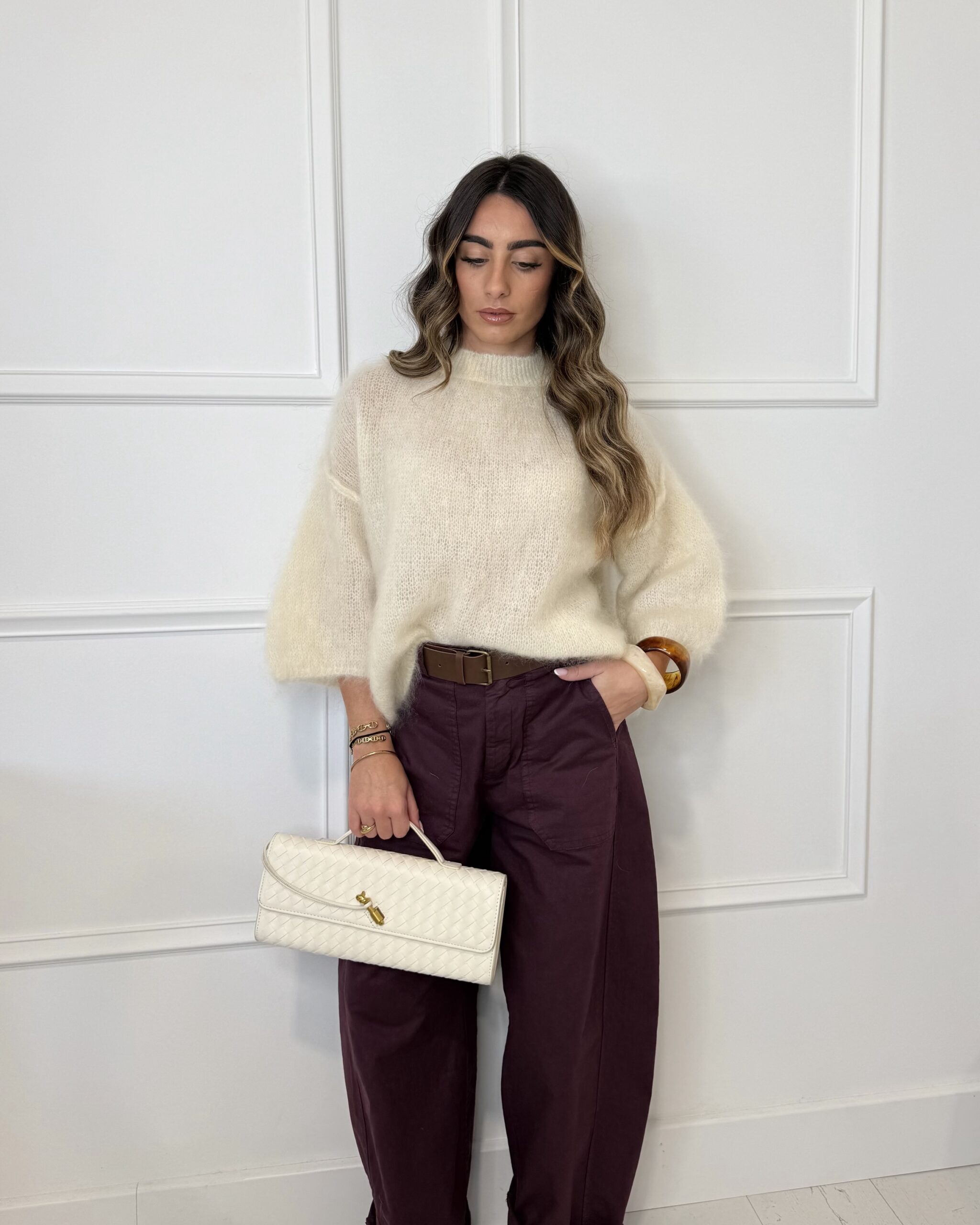 Pull MOHAIR crème