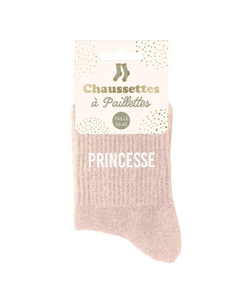Chaussettes à paillettes femme