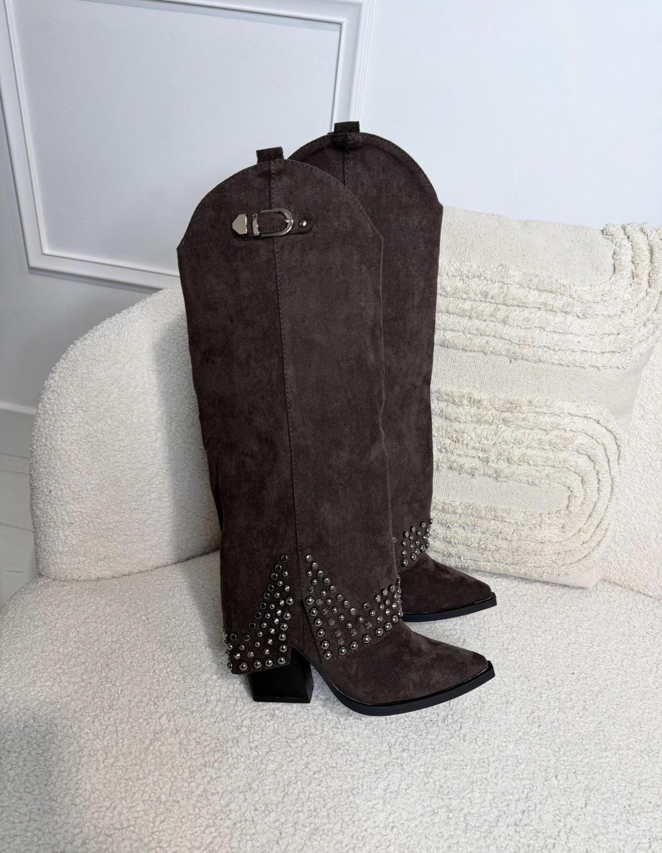 Santiags CLOVER chocolat