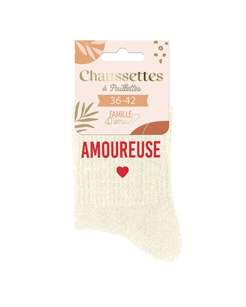 Chaussettes à paillettes tendances