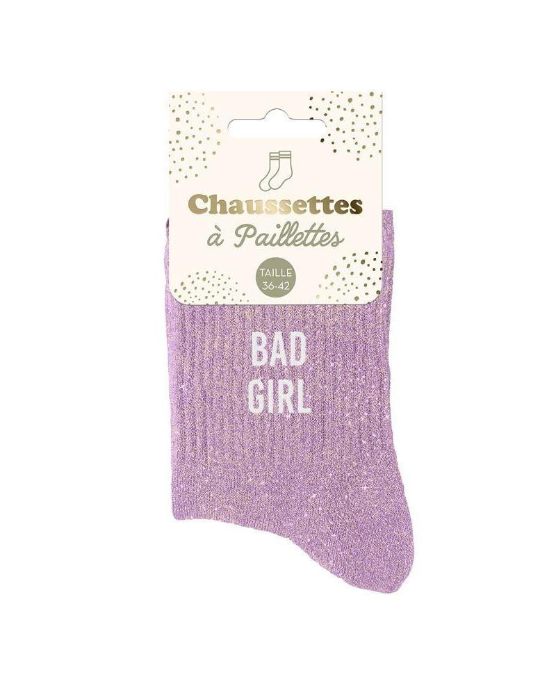Chaussettes à paillettes femme