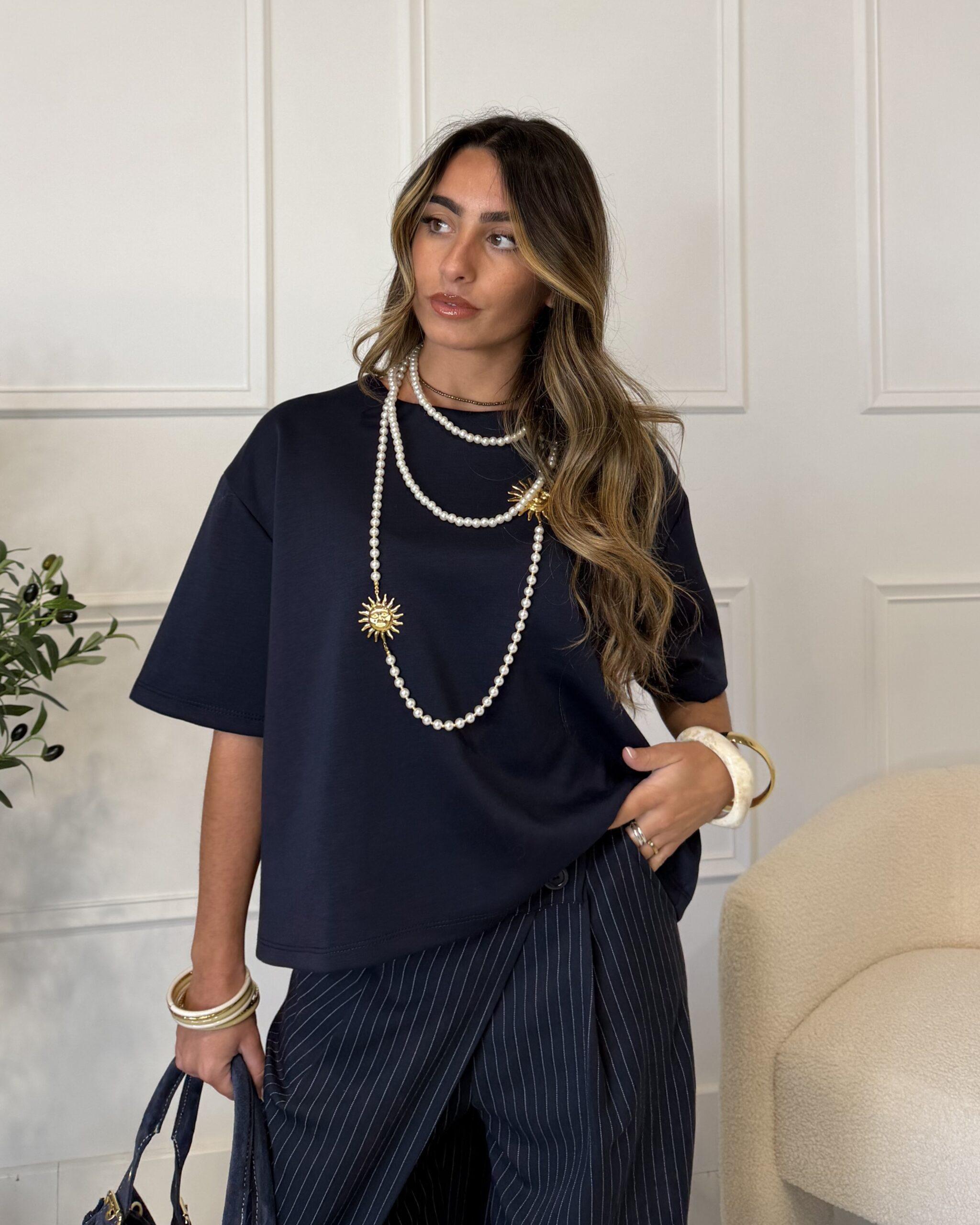 T-shirt bleu marine tendance