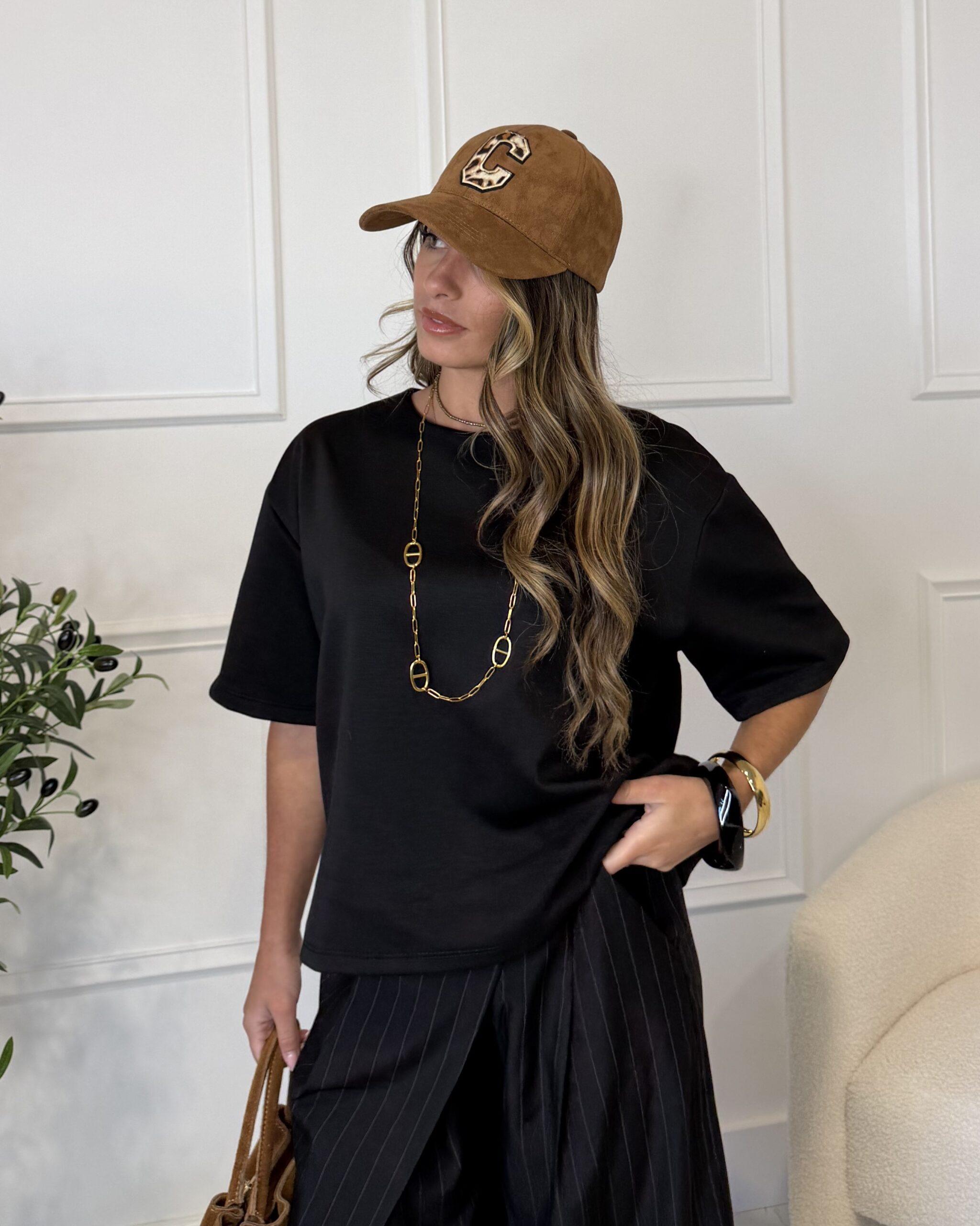 T-shirt tendance noir