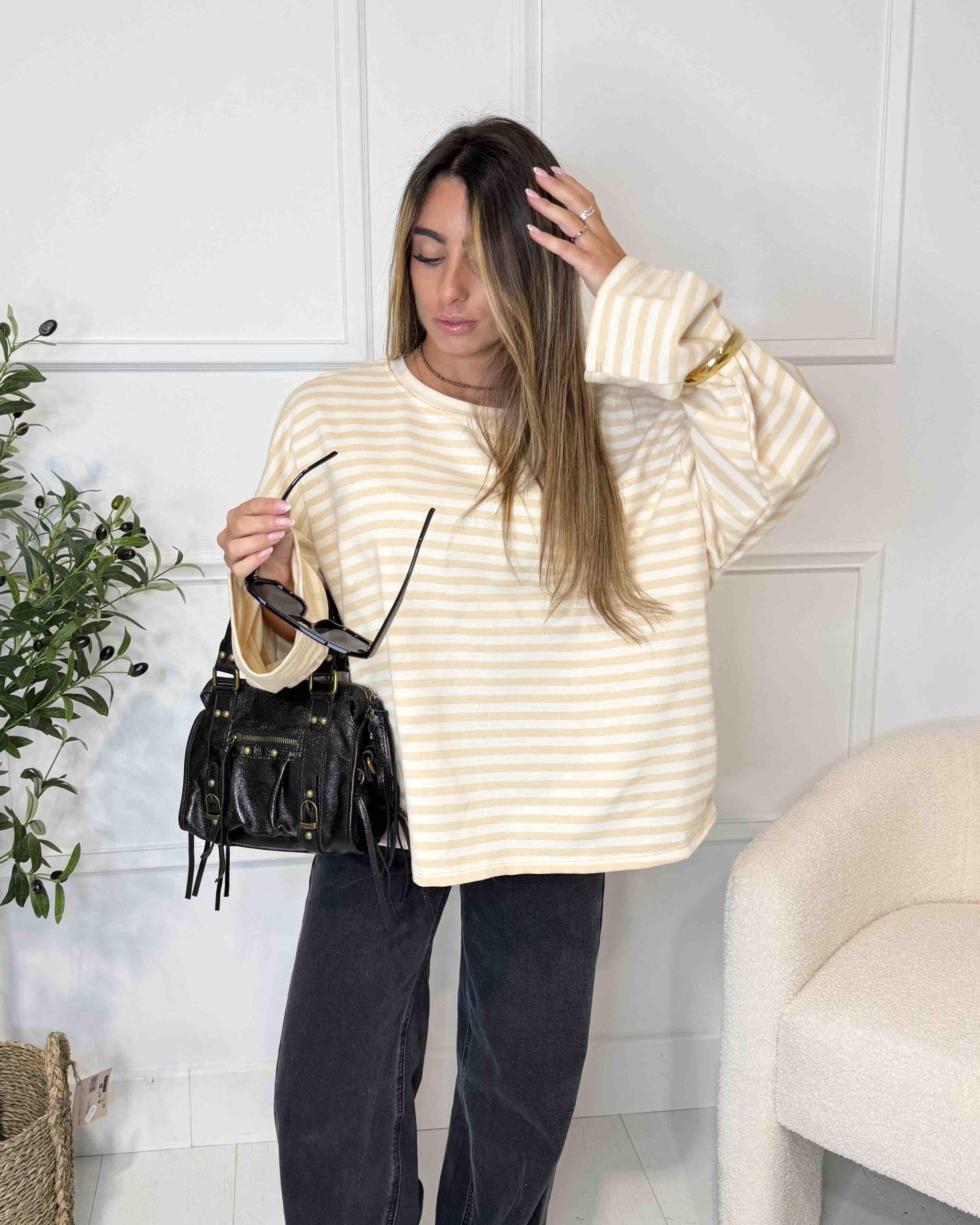 T-shirt à manches longues MOMMY beige/crème