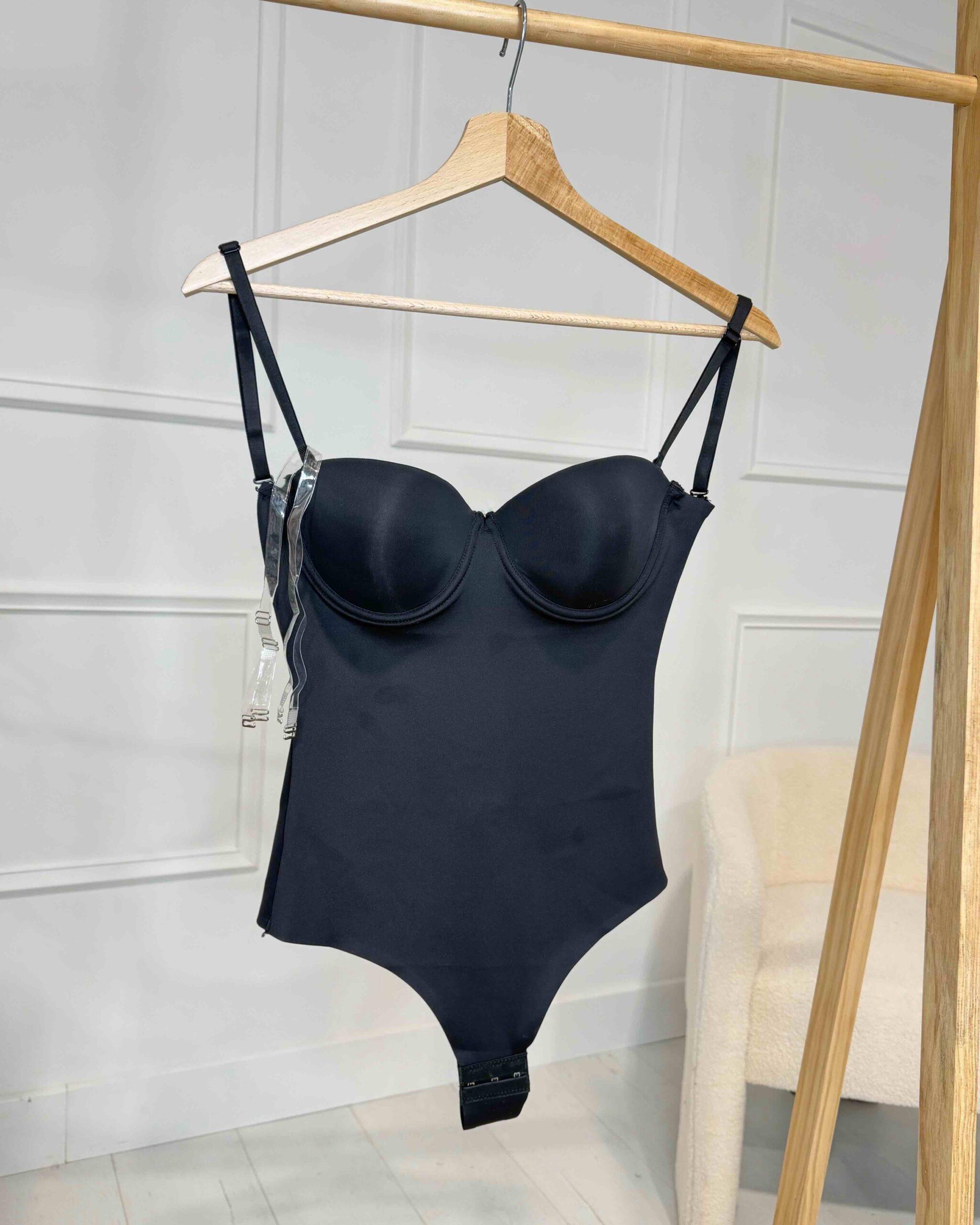 Body noir femme sous-vêtement tendance