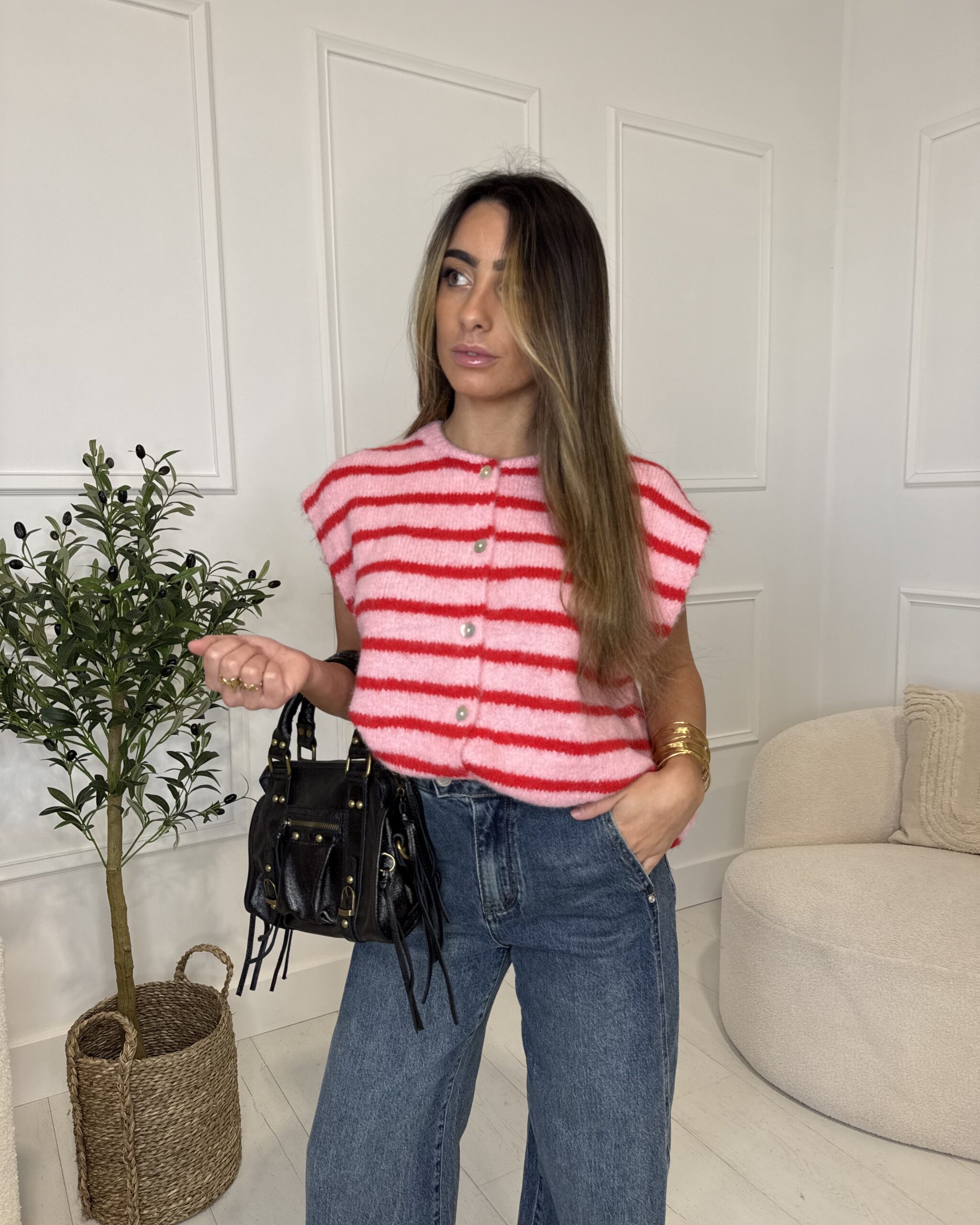 Pull rayé femme tendance