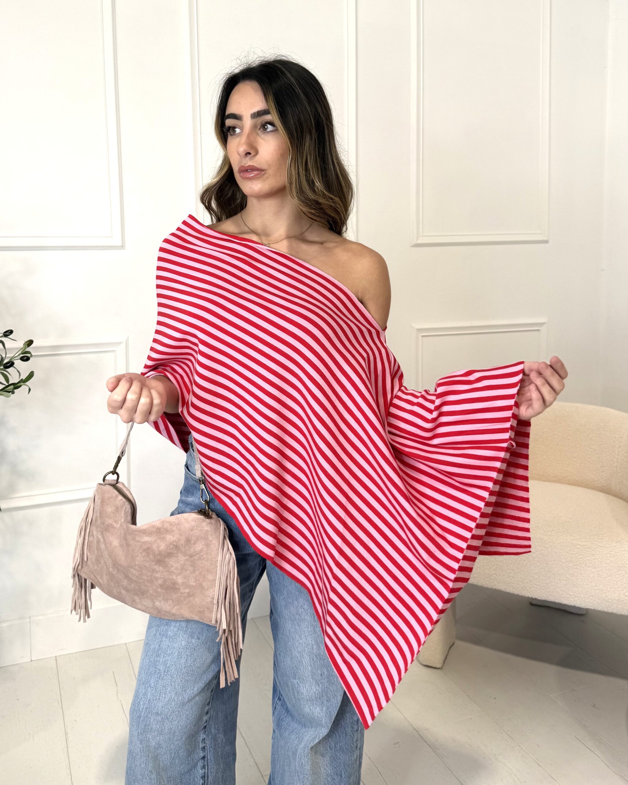 T-shirt MARINA rose/rouge