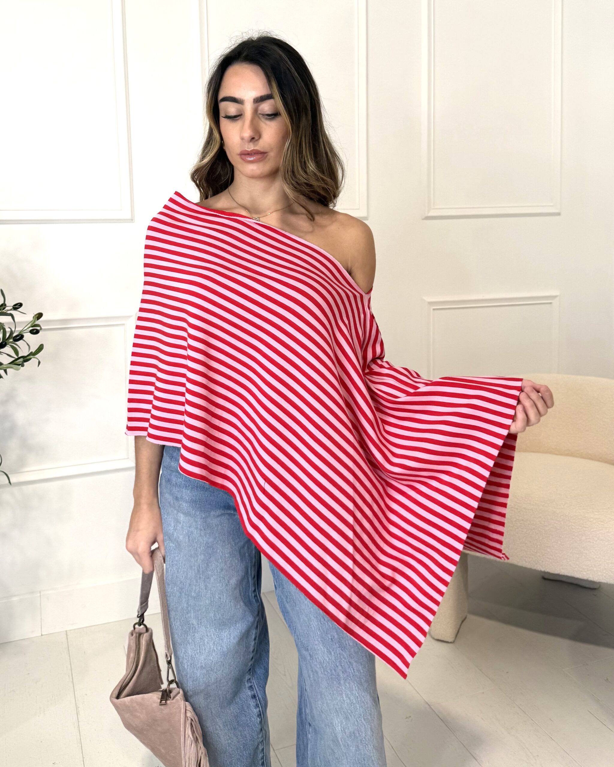 T-shirt MARINA rose/rouge