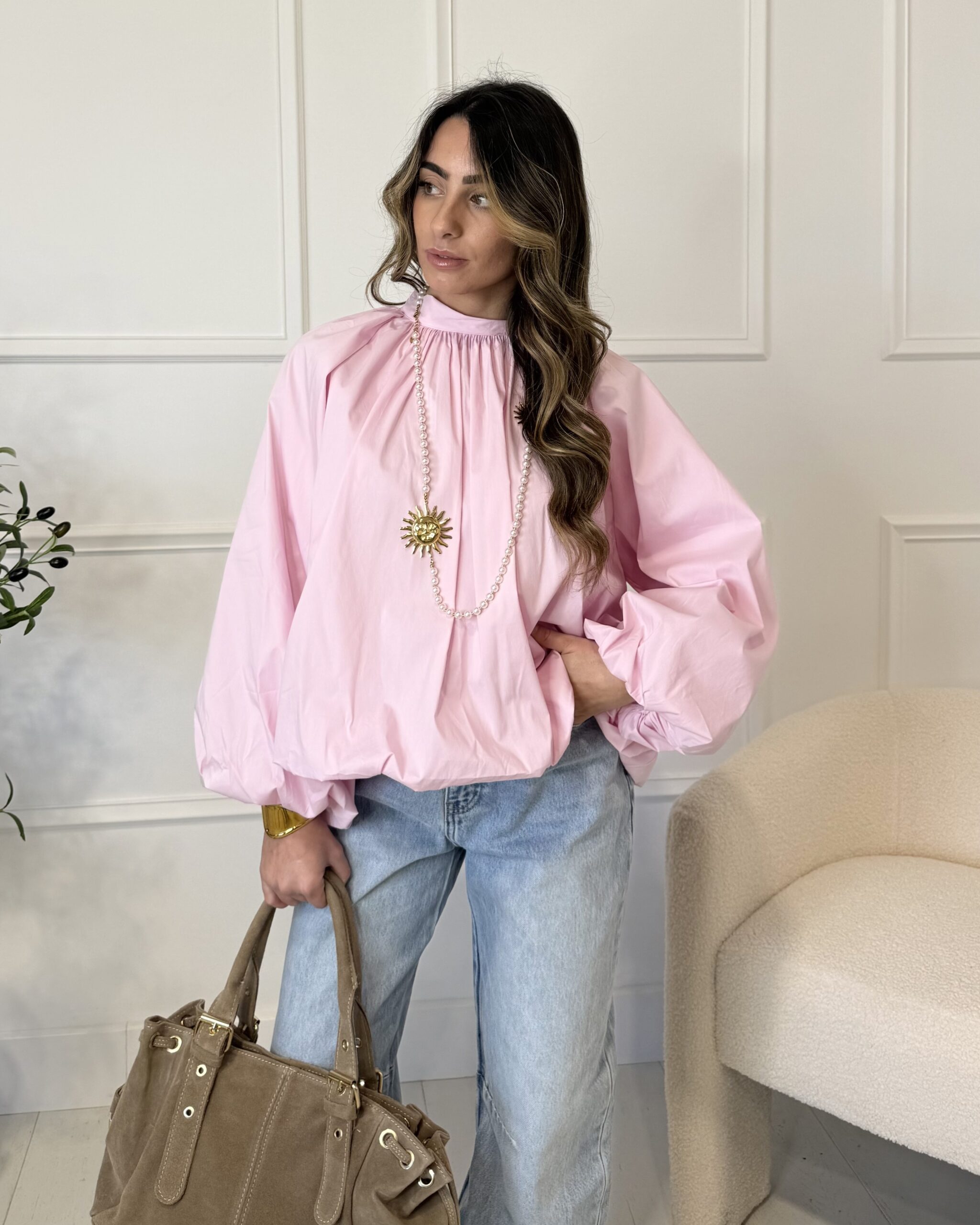 Blouse rose clair tendance