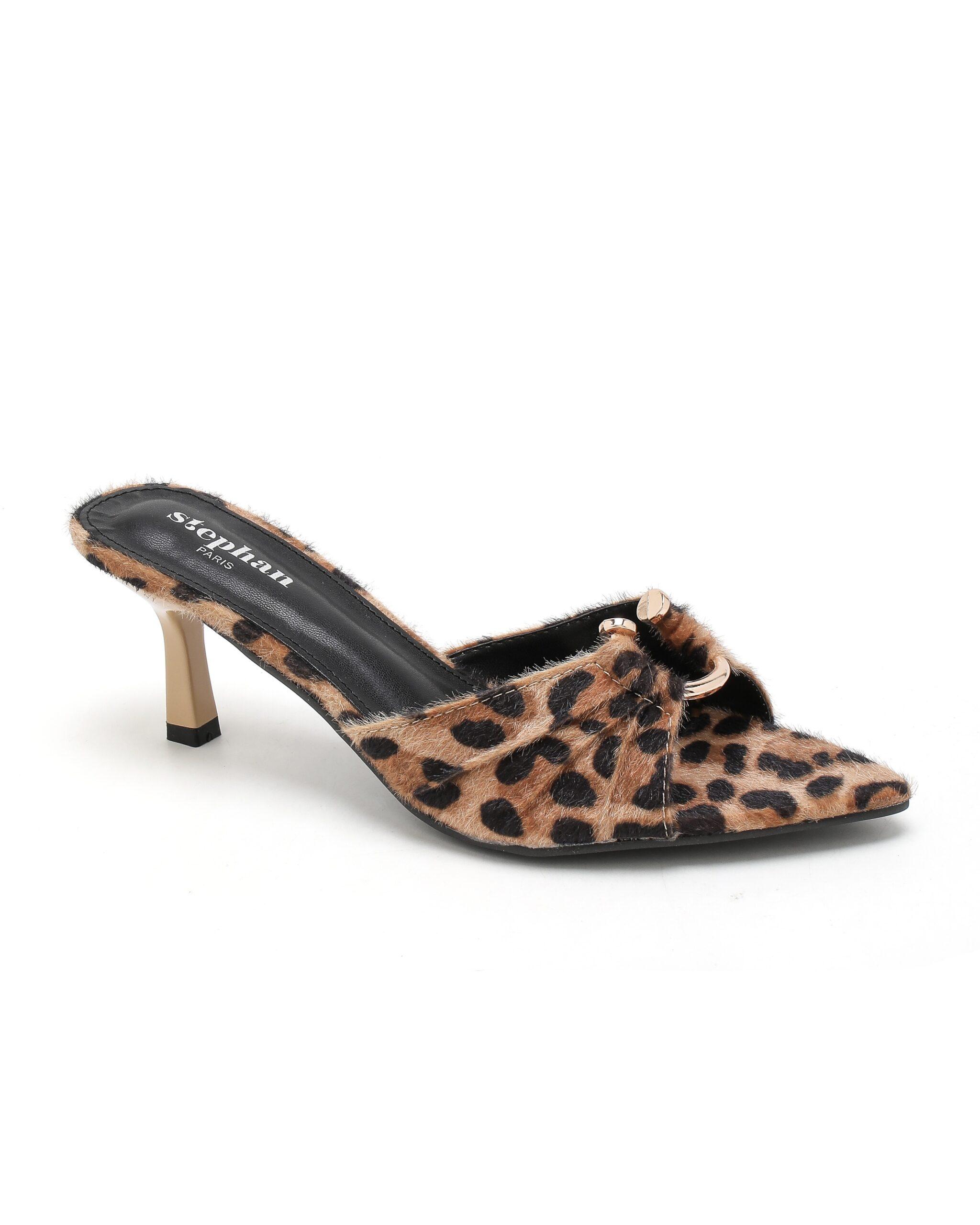 Mules tendance femme leopard