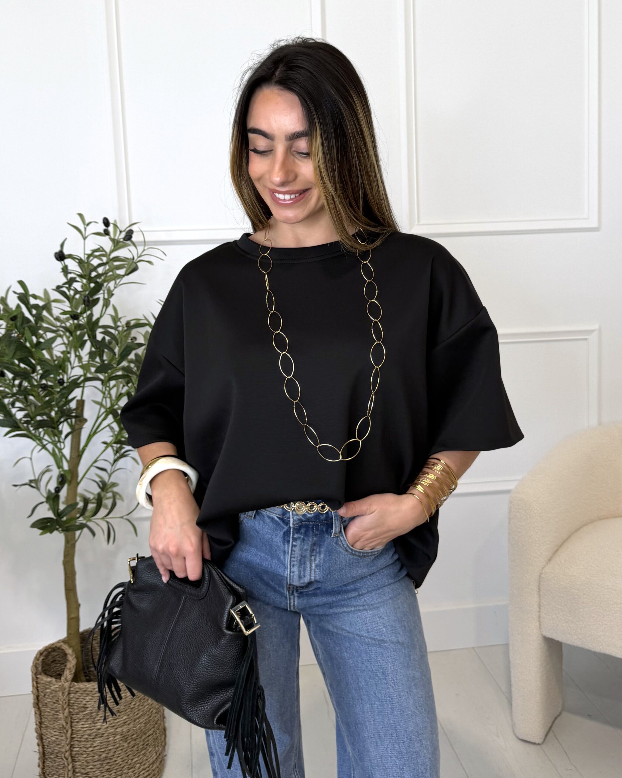t shirt noir femme