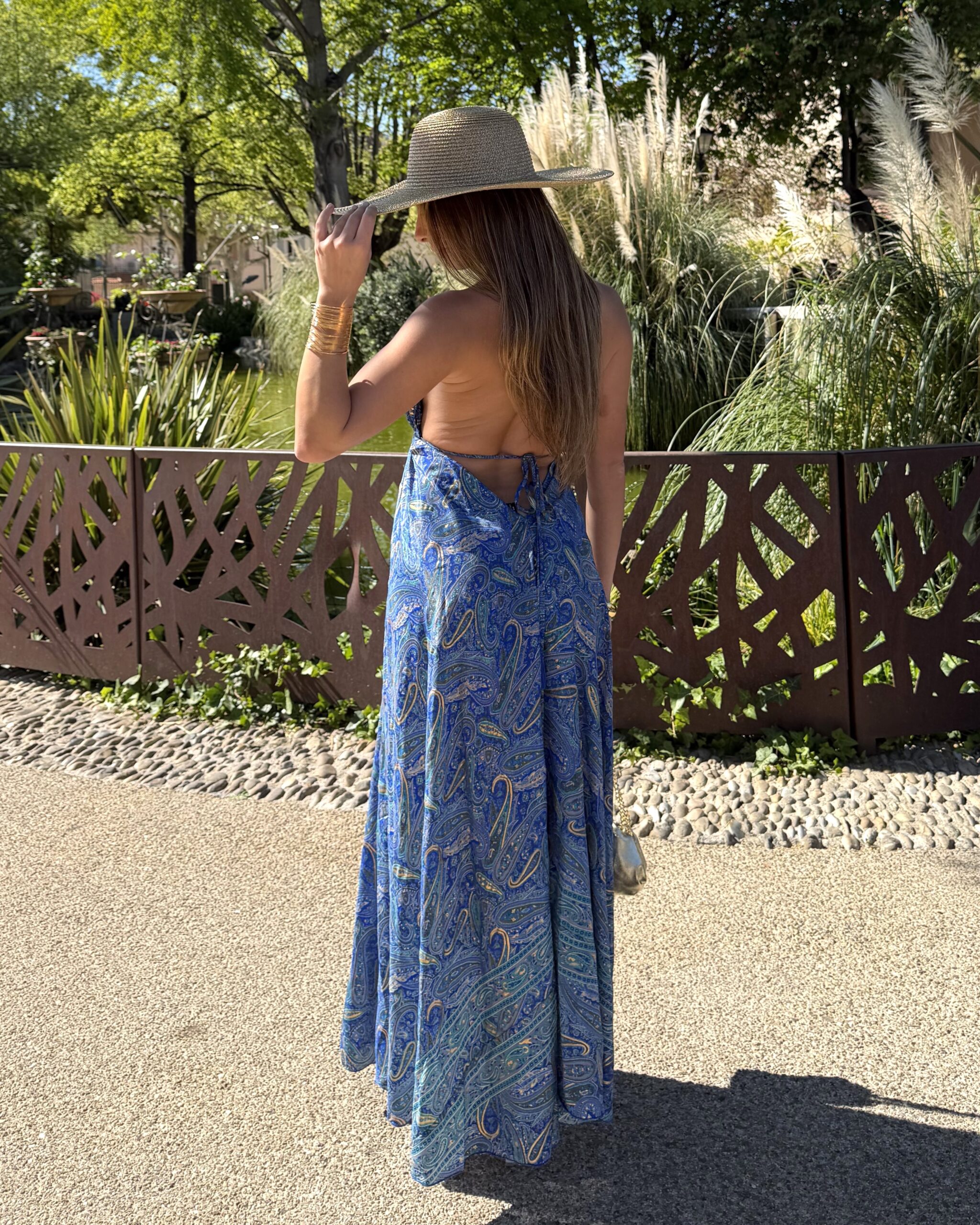 robe boheme bleu roi