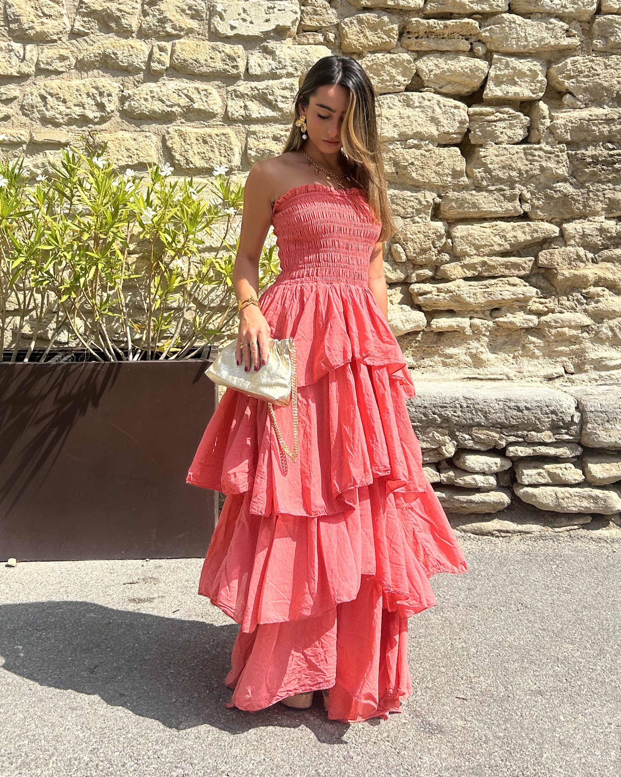 Robe volants longue