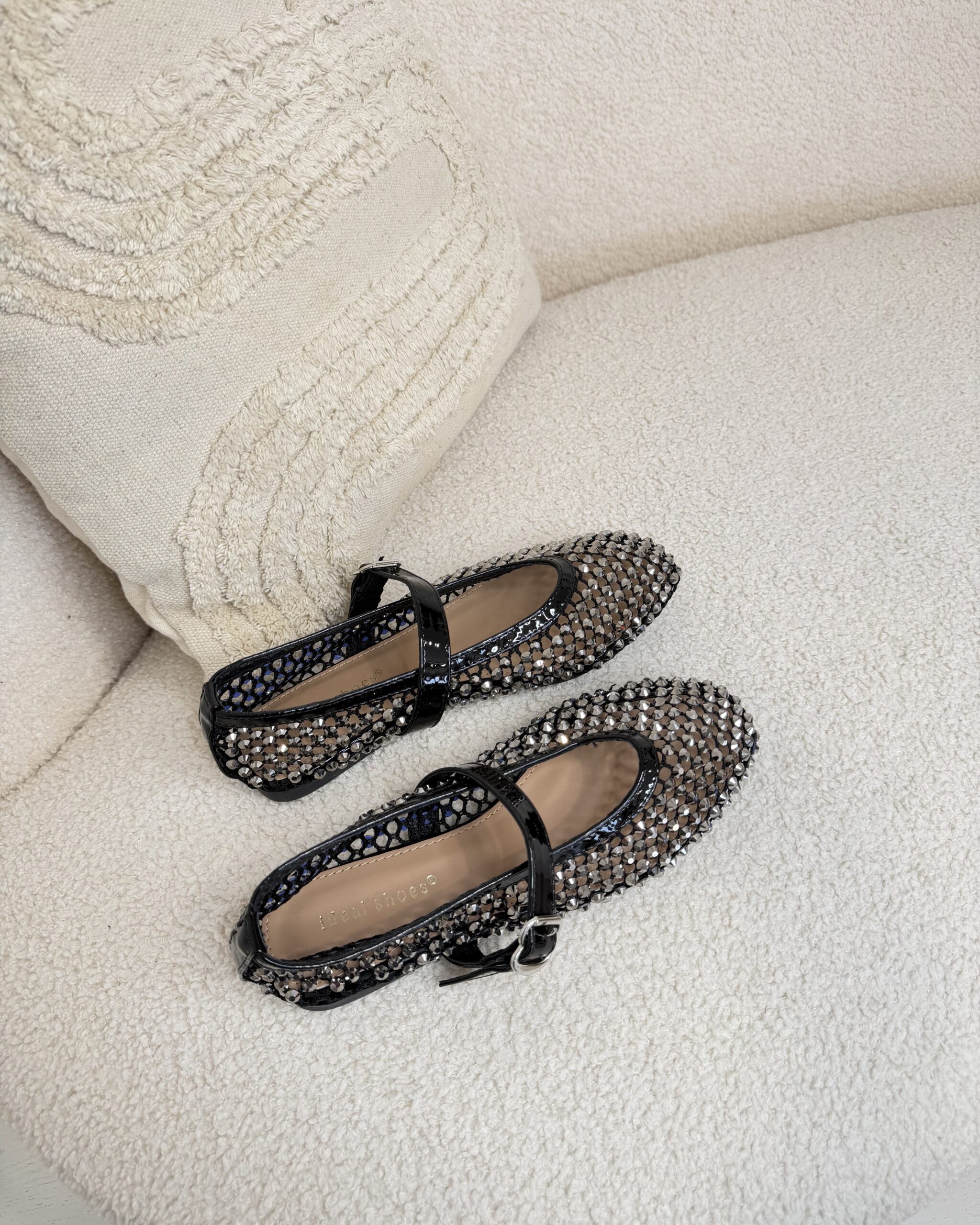 ballerines strass noir