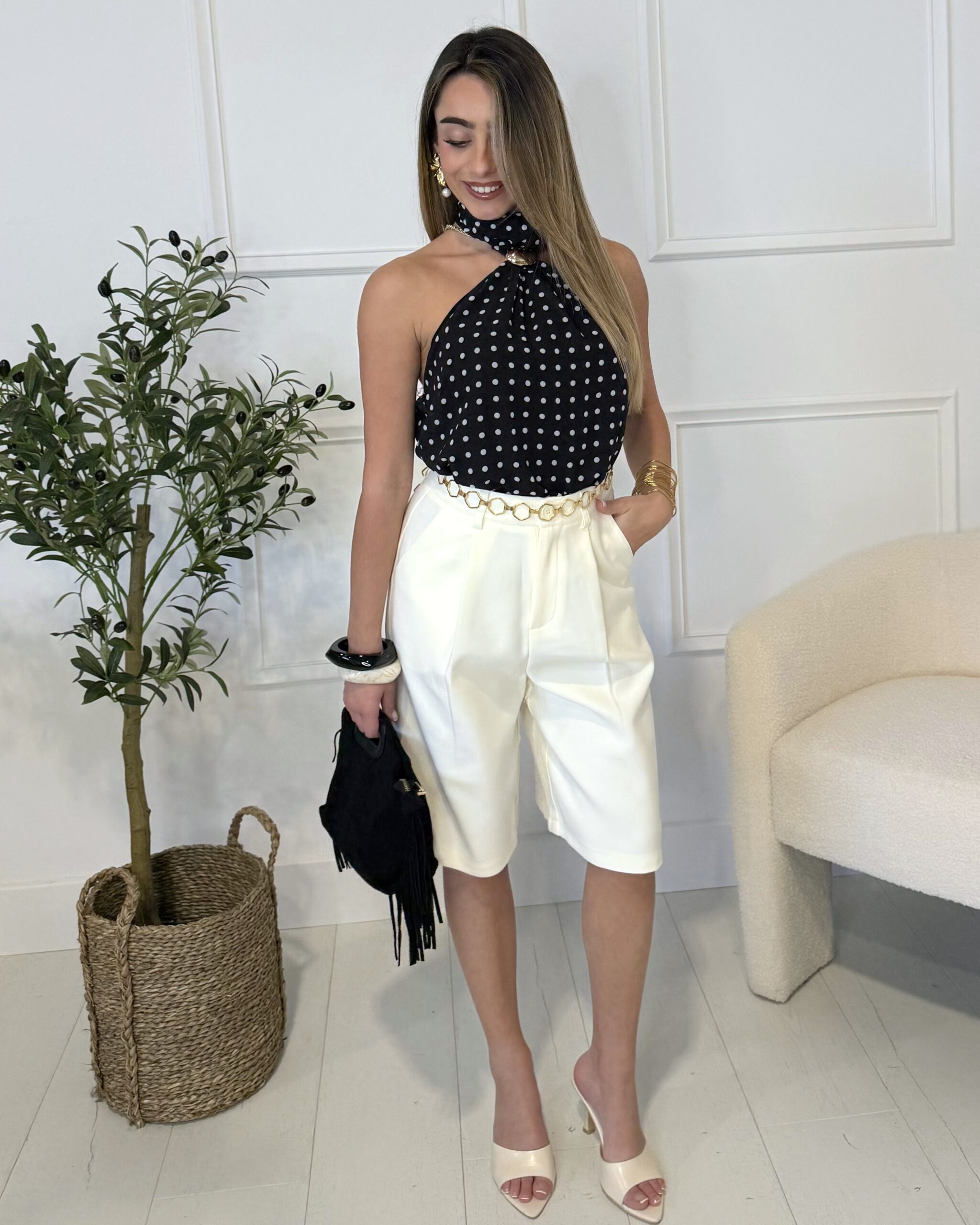 bermuda blanc tendance