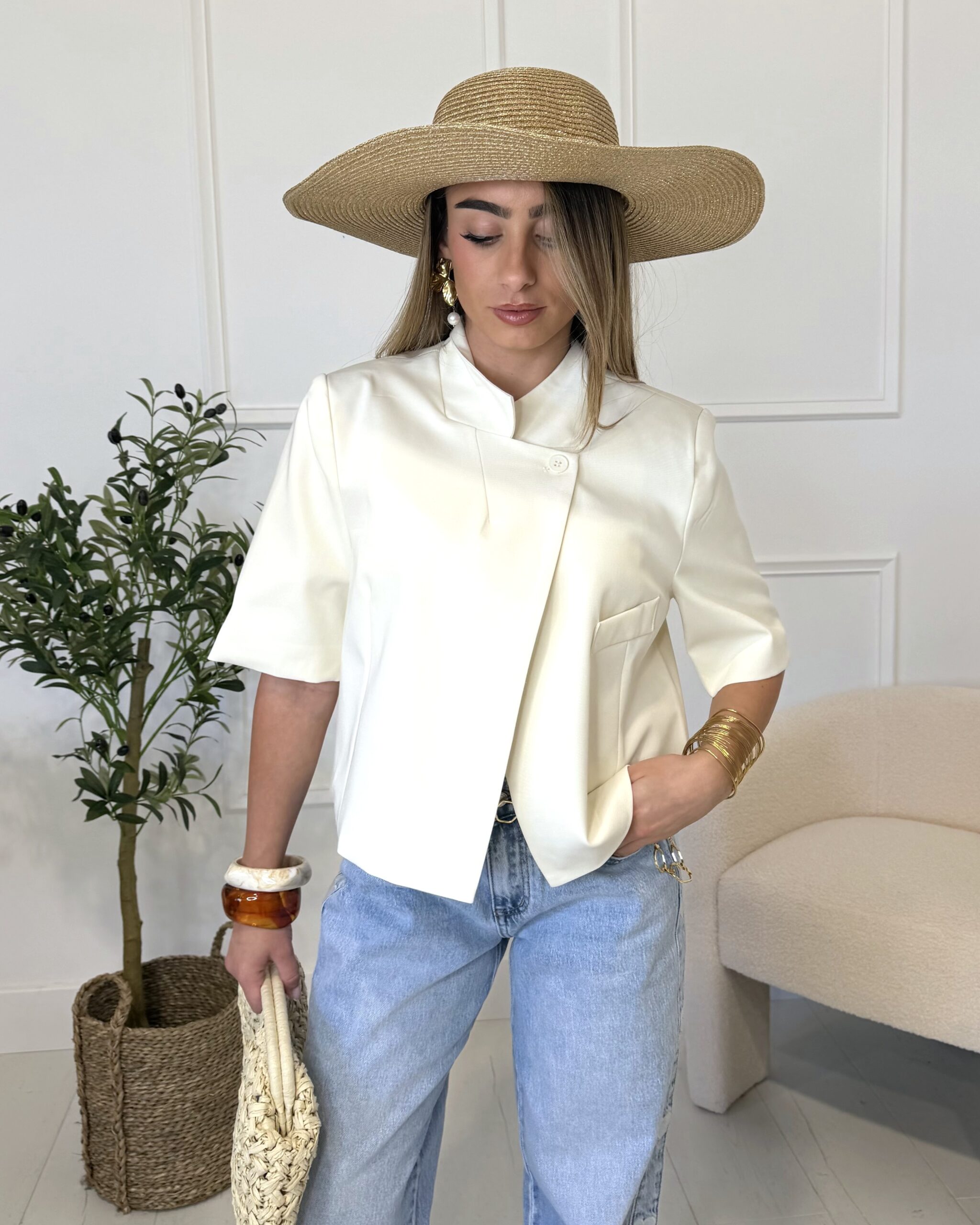 blazer croisé tendance