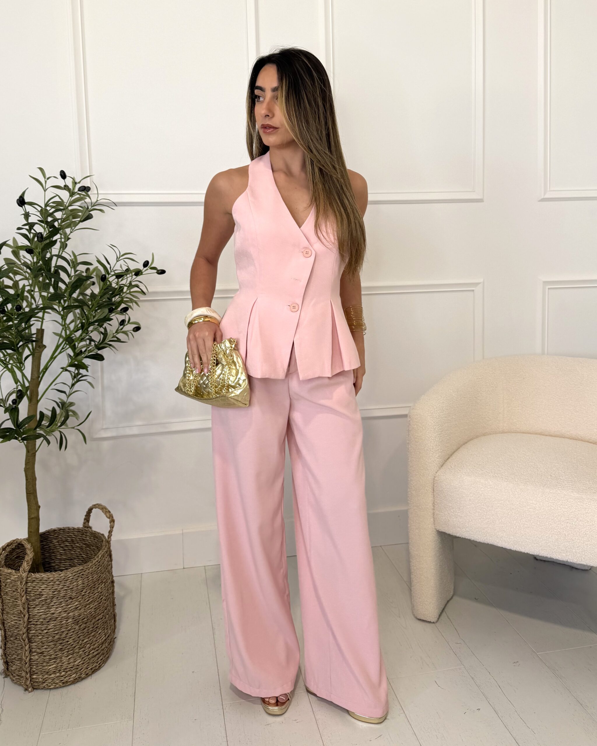 pantalon rose costume