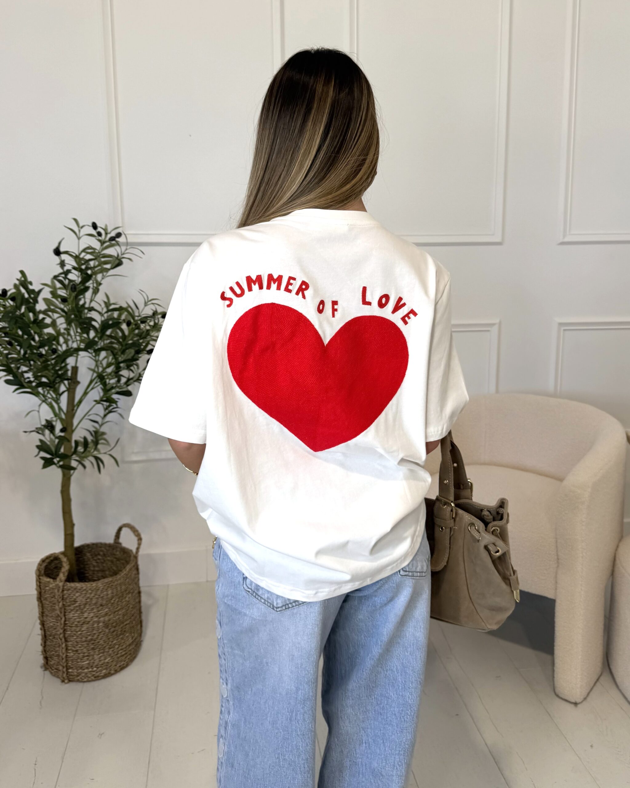 T-shirt coeur tendance