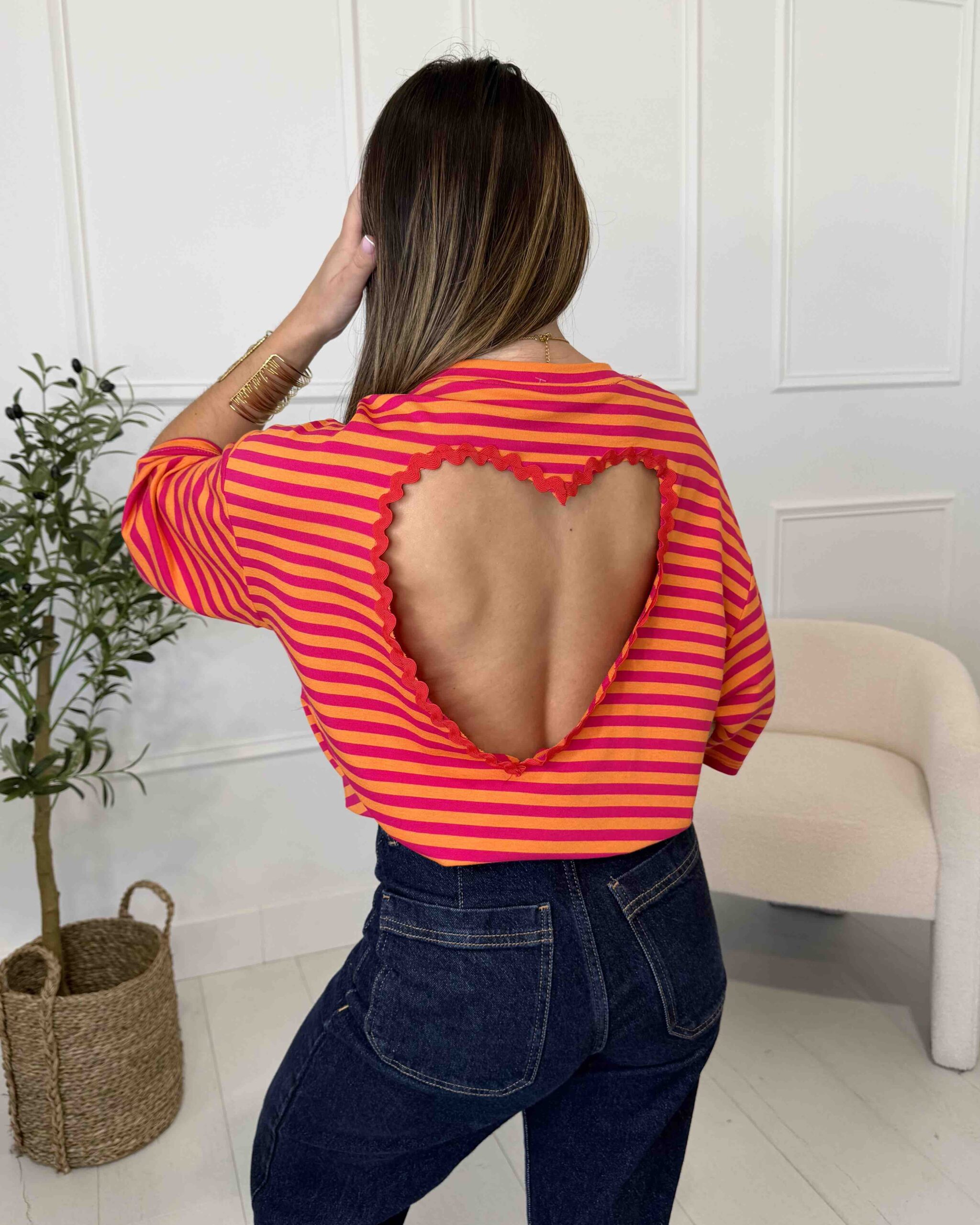 t-shirt rayé tendance