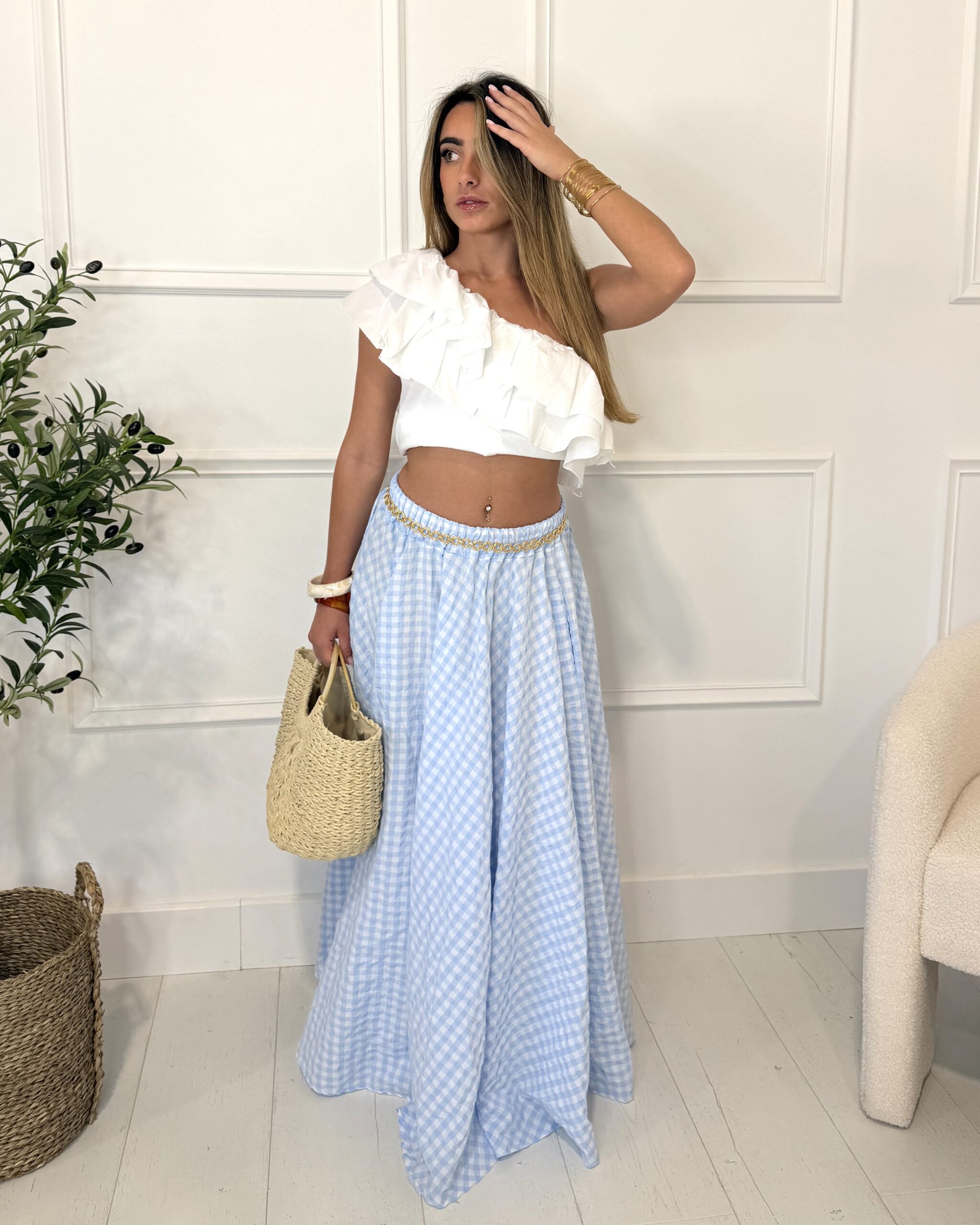 Jupe CAROLINE bleue