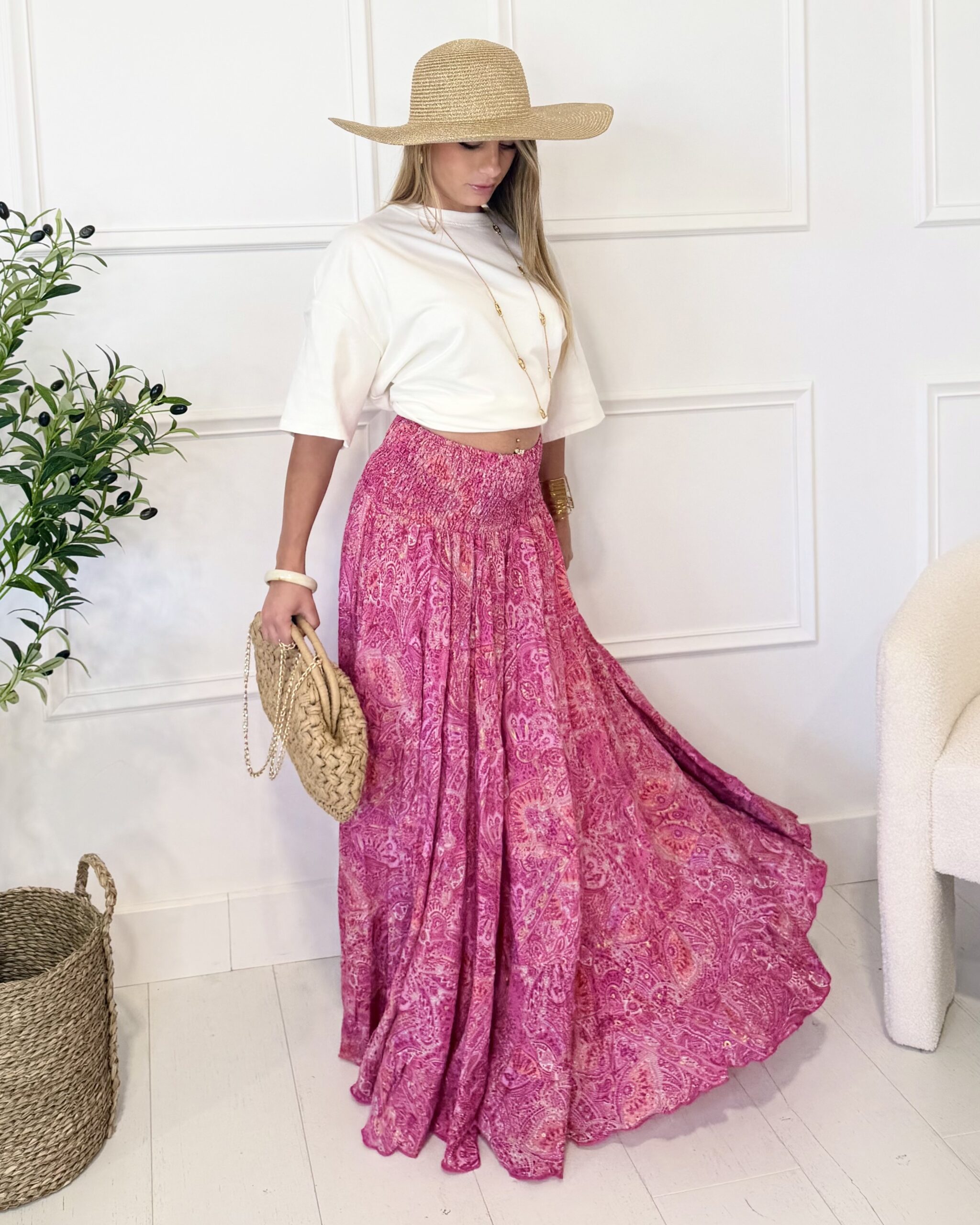 Jupe CALISTA rose