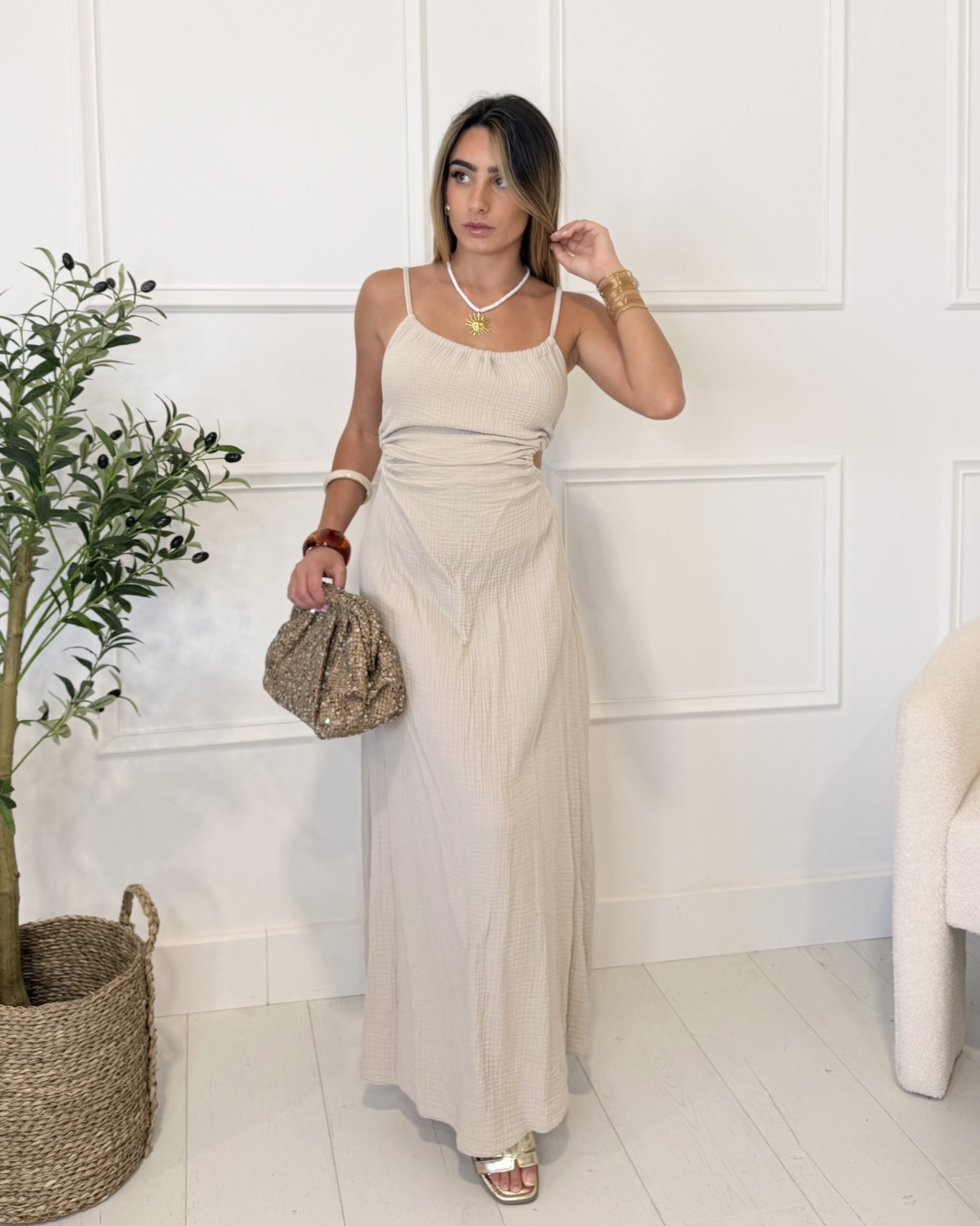Robe CLEMENCE beige