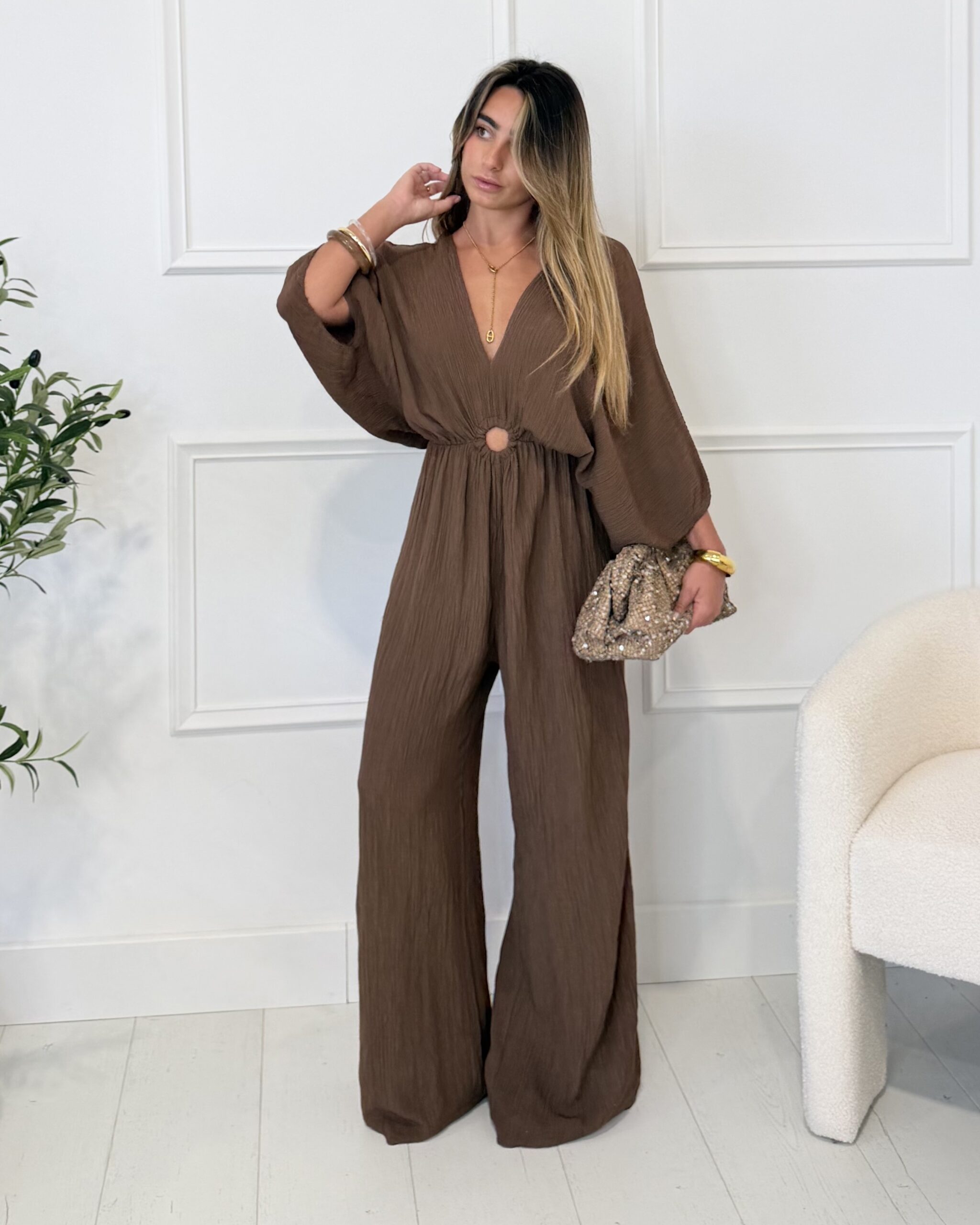 combinaison chocolat femme