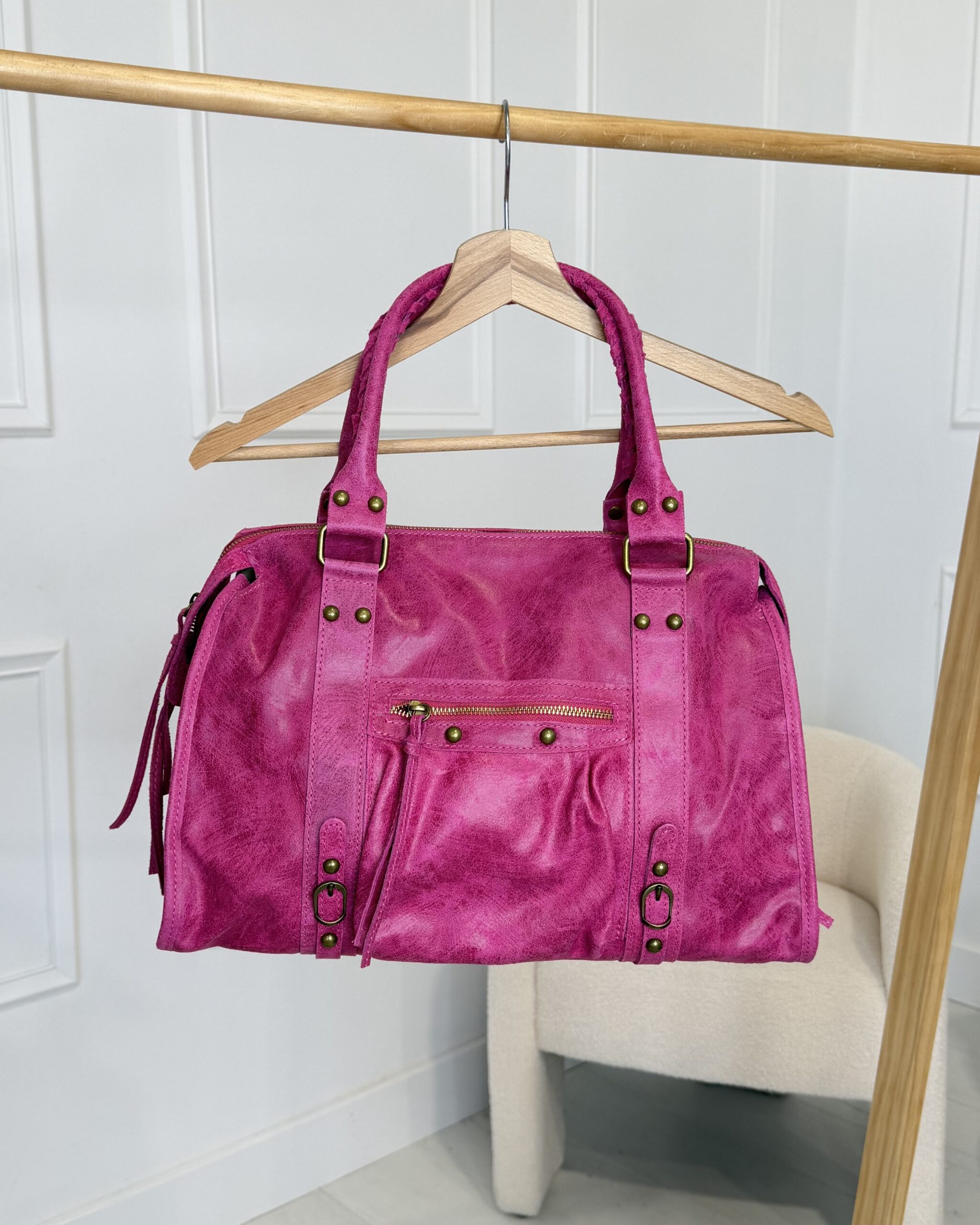 Sac STAR MAT rose fuchsia maxi