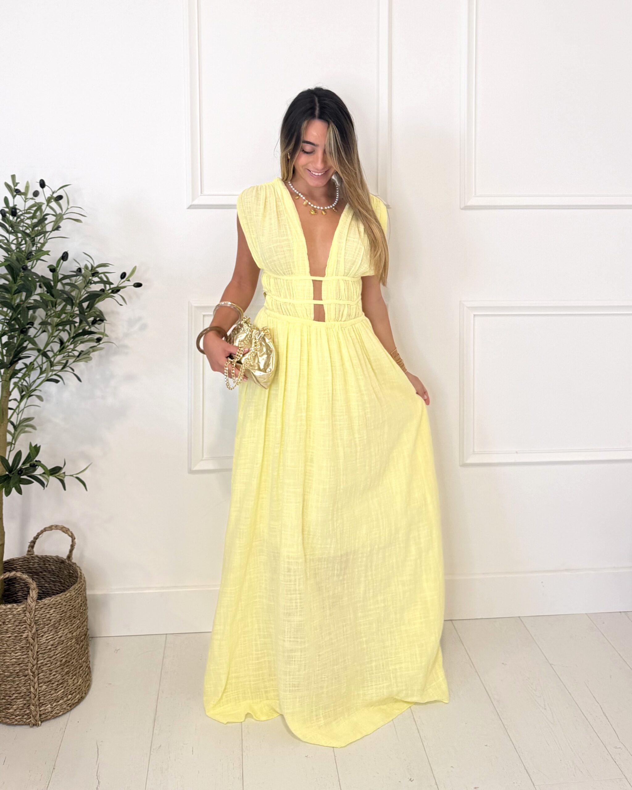 robe longue dos nu