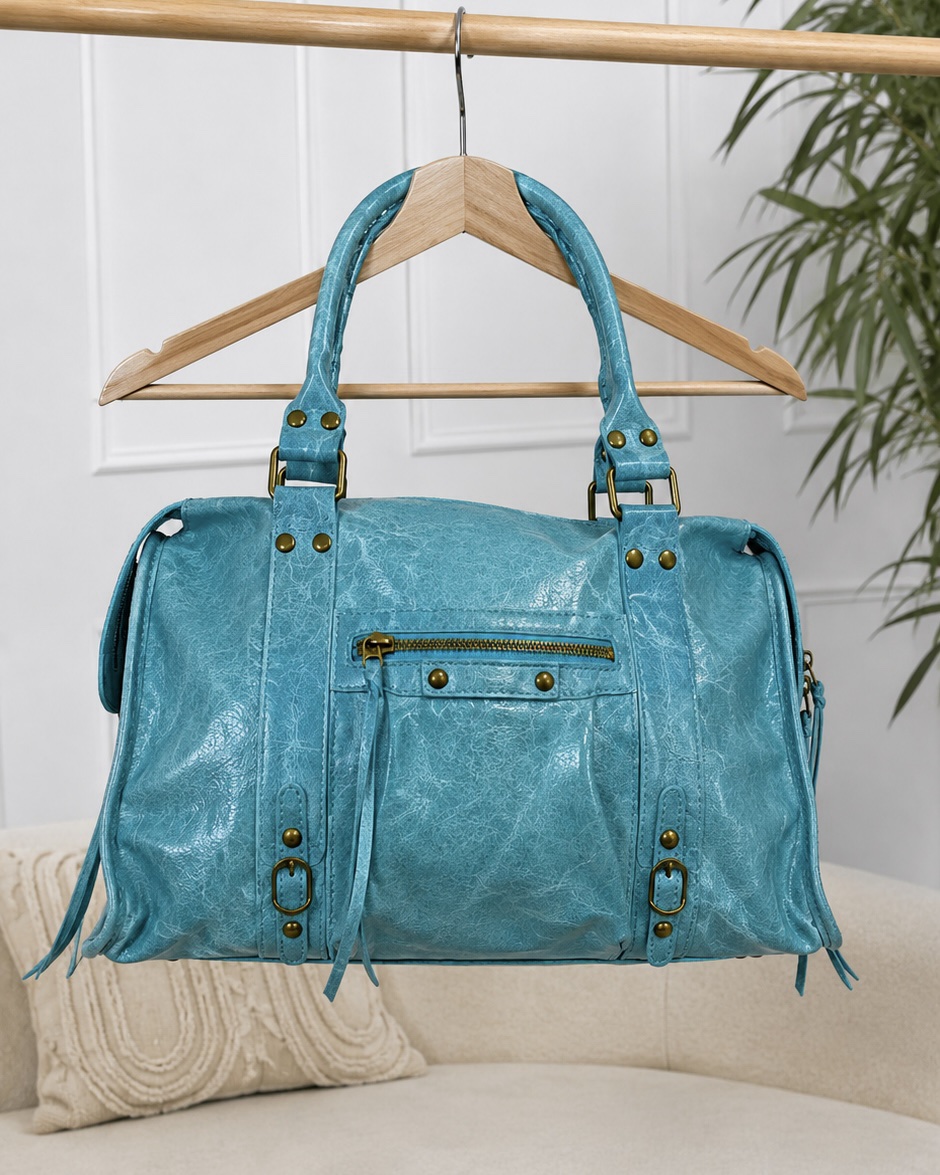 Sac STAR MAT turquoise maxi