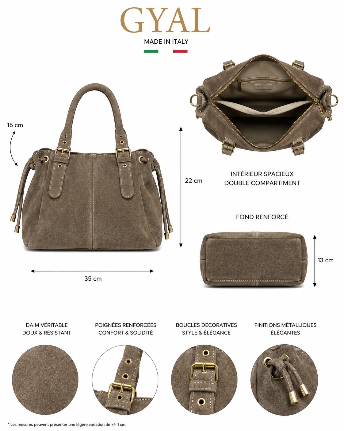 sac en cuir petite taille
