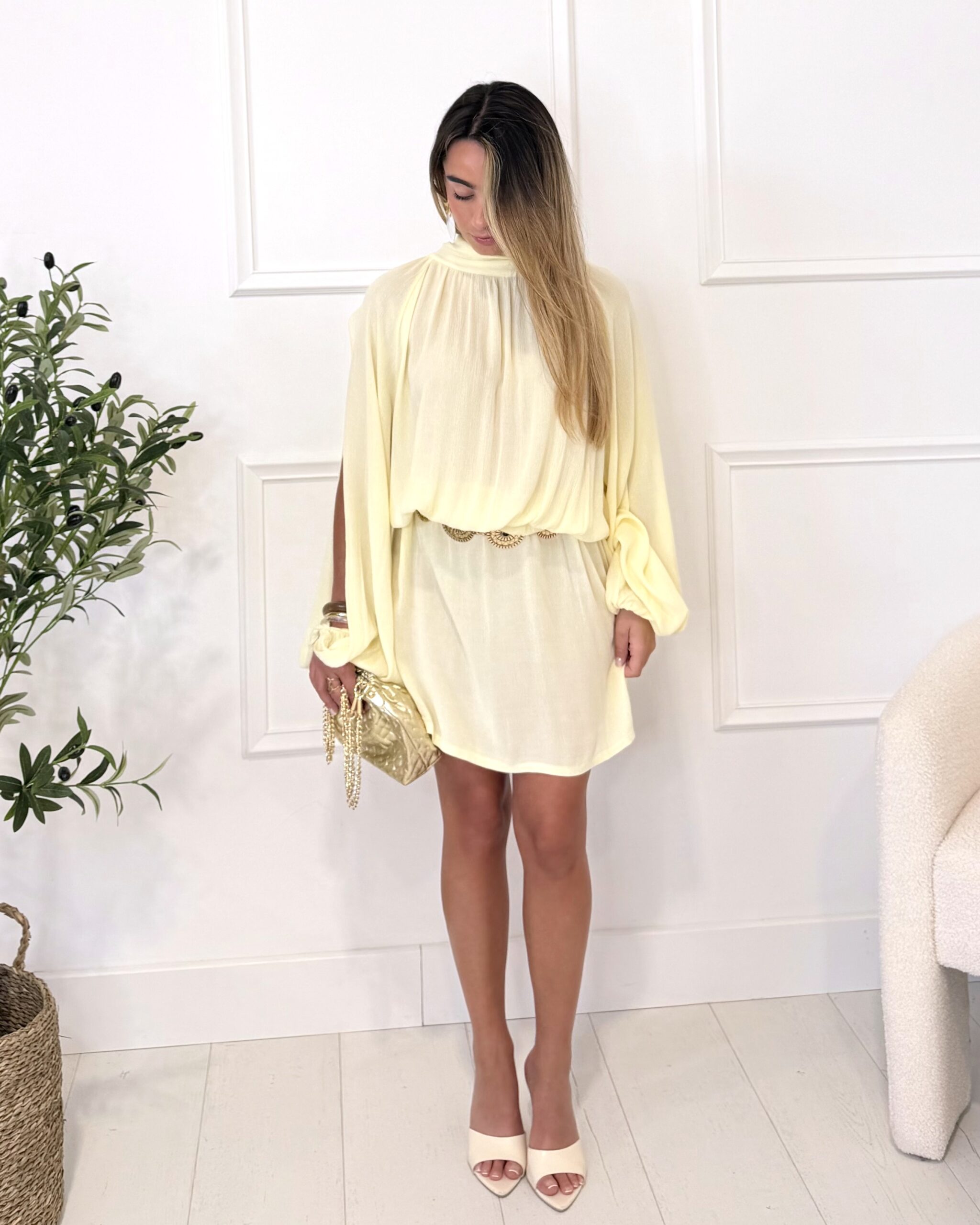 Robe tendance jaune
