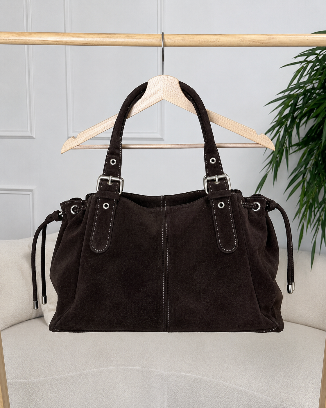 sac en cuir chocolat
