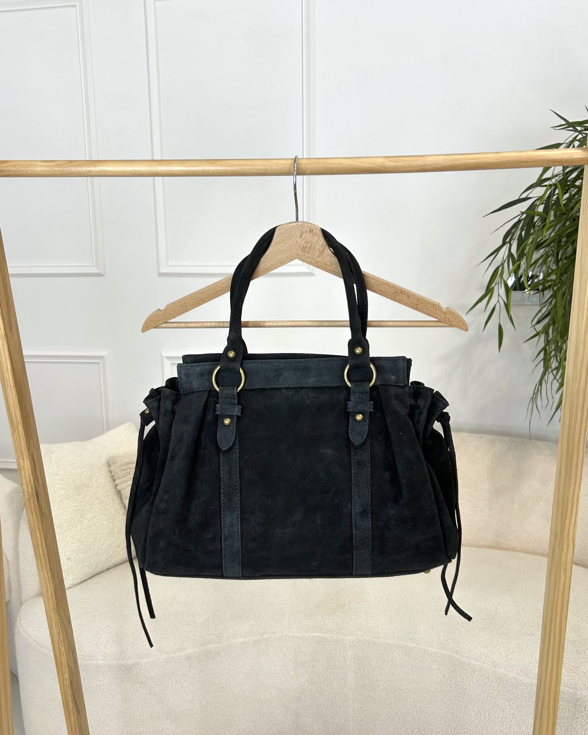 sac en daim noir