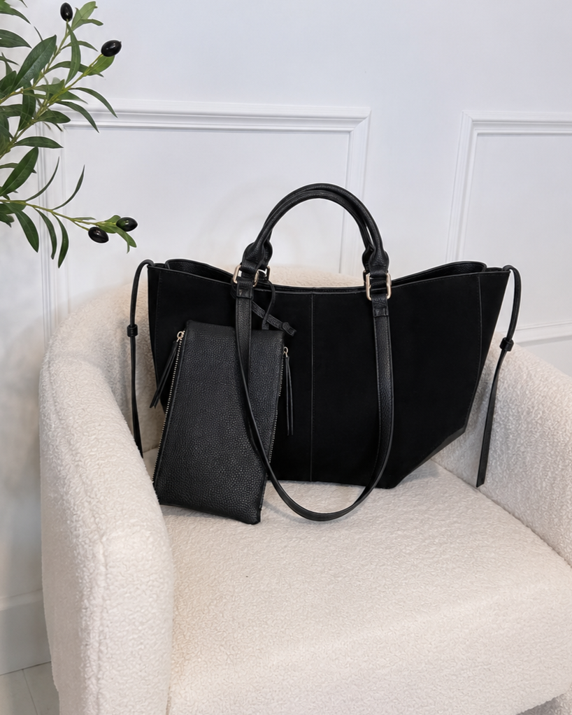 Sac SOLENE daim noir