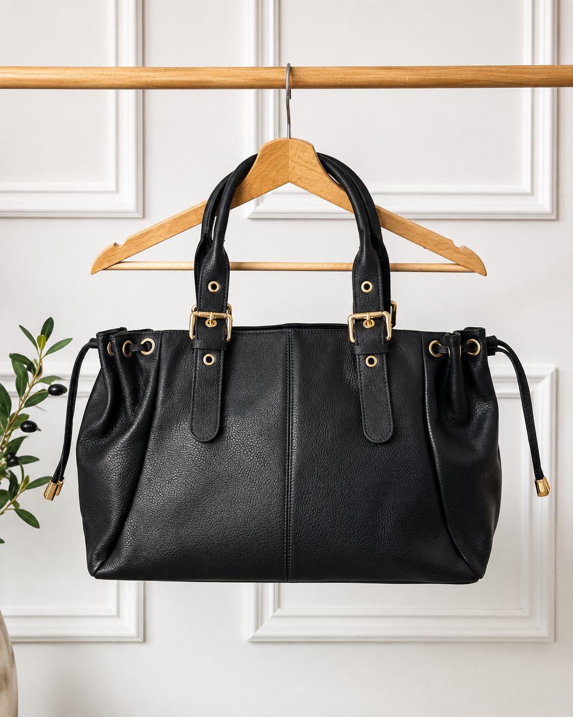 sac en cuir tendance noir