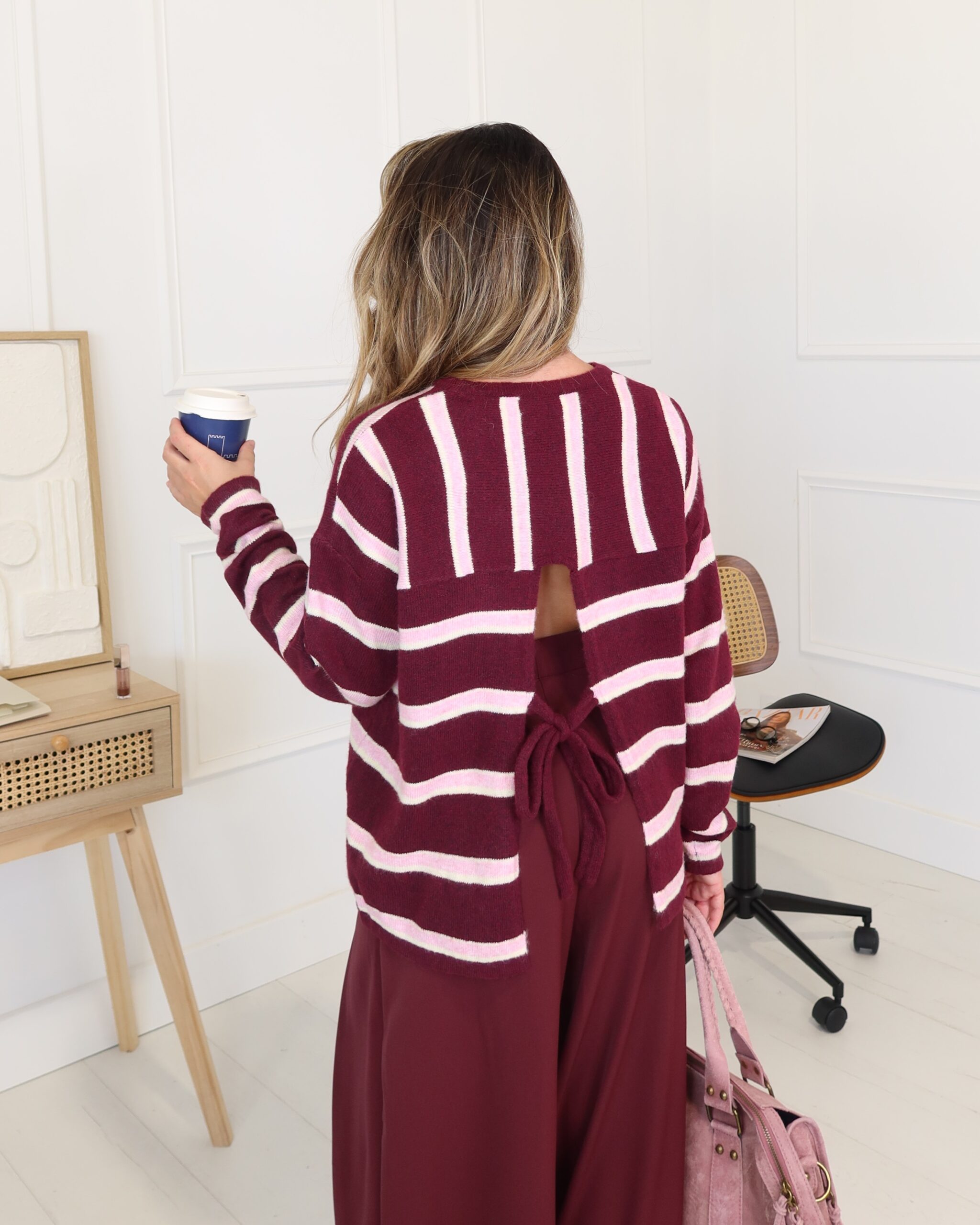 Pull NOEUD bordeaux