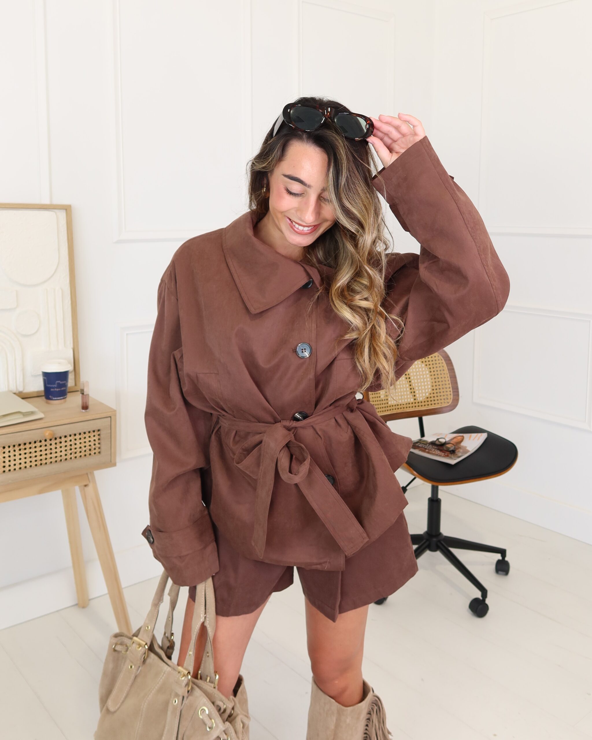 Trench EMILIE chocolat – Image 3