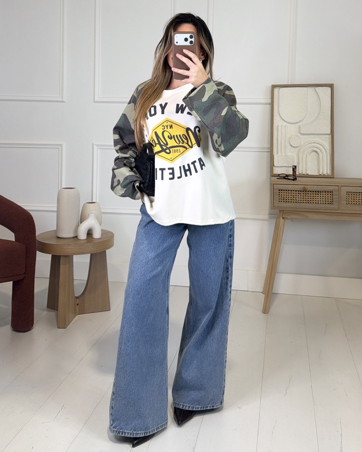 t-shirt camouflage tendance